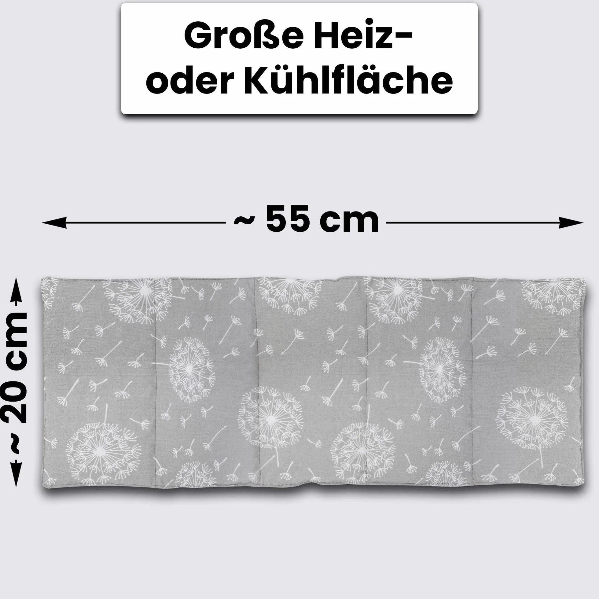 Amilian Poduszka z pestkami wiśni, kuchenka mikrofalowa, poduszka z pestkami wiśni, kark, ramiona, tkanina bawełniana, szara z białymi gwiazdami, podkładka grzewcza wypełniona kamieniem wiśniowym,