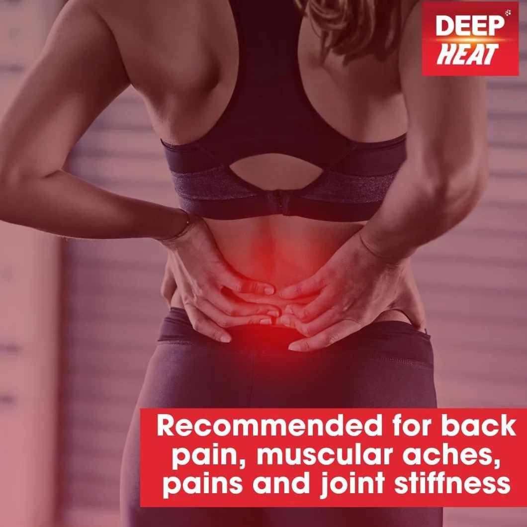 Deep Heat Pain Relief plastry rozgrzewające, 4 sztuki, 1 opakowanie