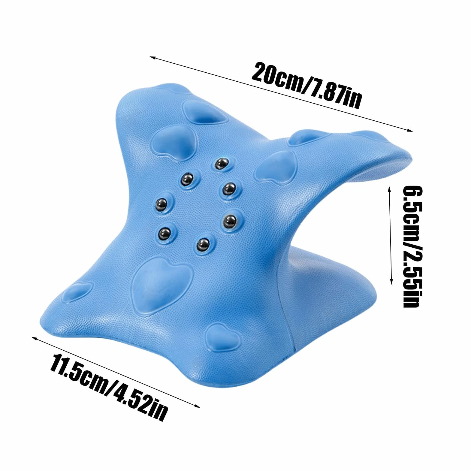 Neck Shoulder Relaxer, Neck Stretcher Pillow, Upper Back Massage, Ergonomic Neck Device, Shoulder Wedge Pillow, Ergonomic Design Convenient and Portable for Muscle Tension Men Women