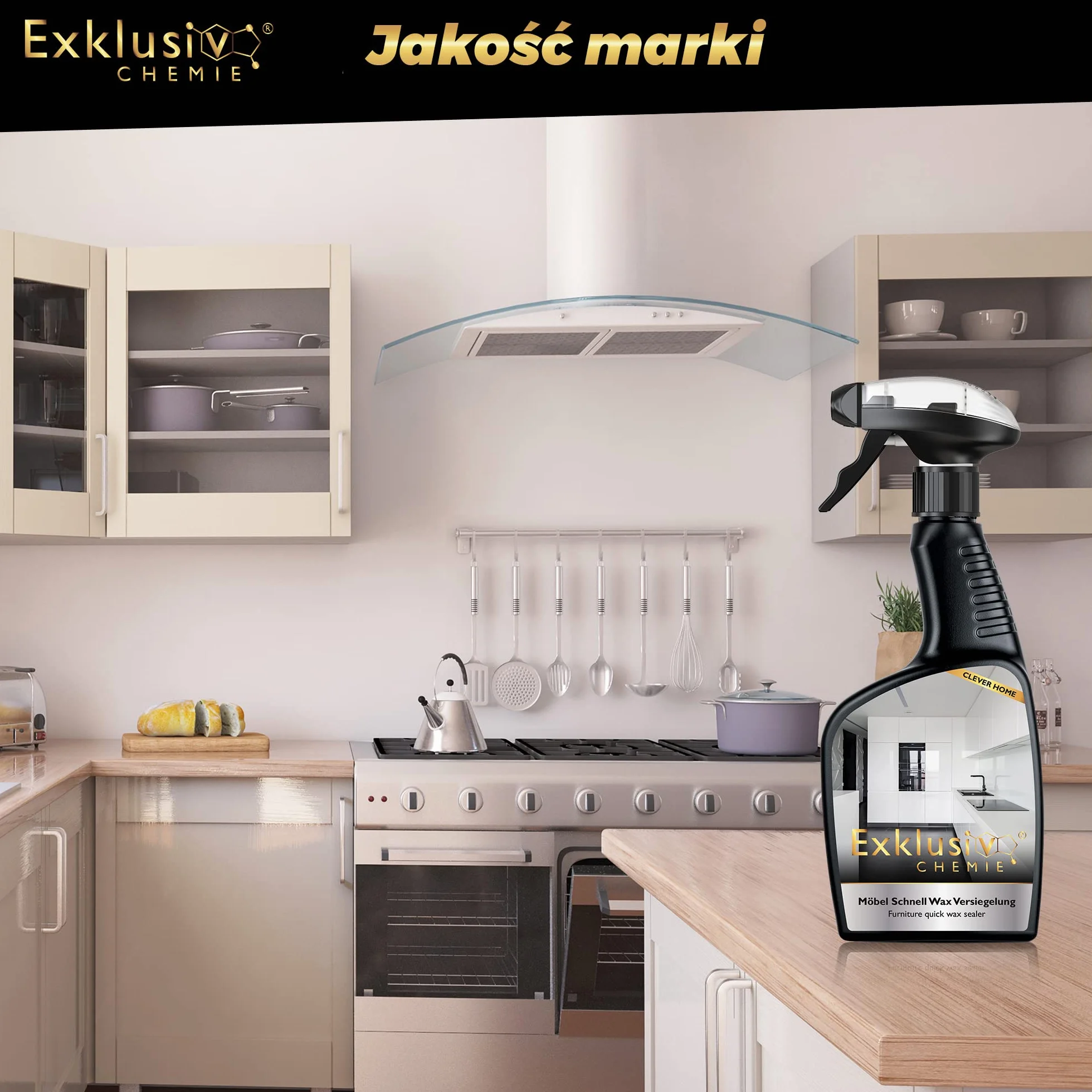 Exklusiv Chemie® Środek do czyszczenia frontów na wysoki połysk 0,5 l
