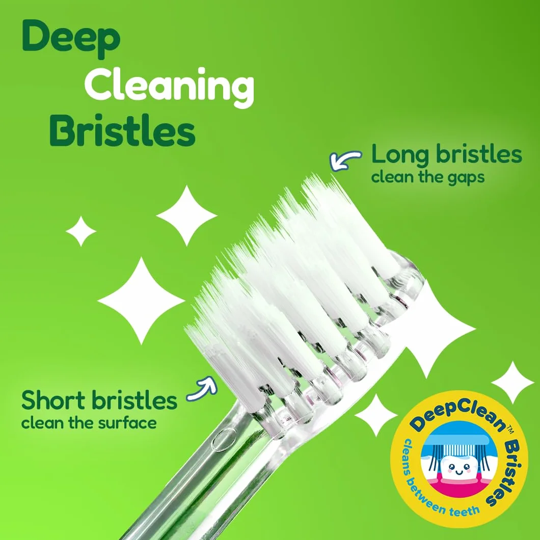 Brush-Baby KidzSonic elektryczna szczoteczka do zębów dla dzieci 3+ DeepClean z 2 zapasowymi głowicami