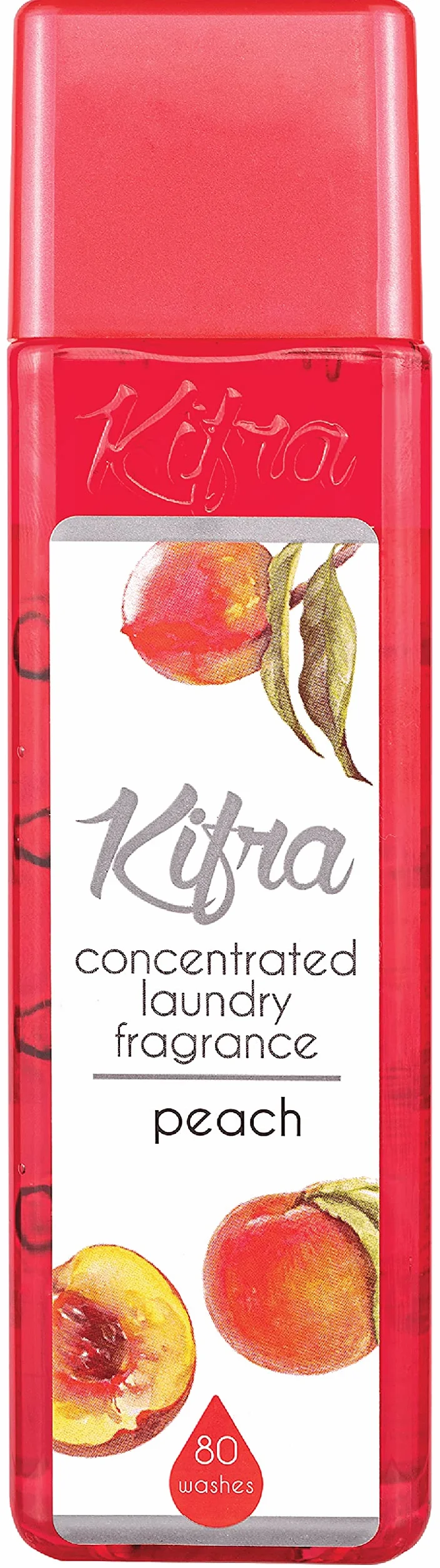 KIFRA Peach skoncentrowane perfumy do prania 200 ml, 80 cykli prania, długotrwały zapach prania