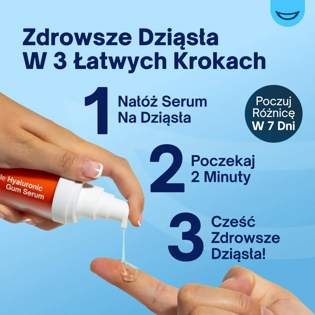 MySweetSmile Serum Do Dziąseł z Kwasem Hialuronowym HA+ - Łagodzi I Nawilża Dziąsła - Redukuje Zapalenie Dziąseł - Miętowy Smak - Naprawa Dziąseł - Nagroda IndyBest - 30ml