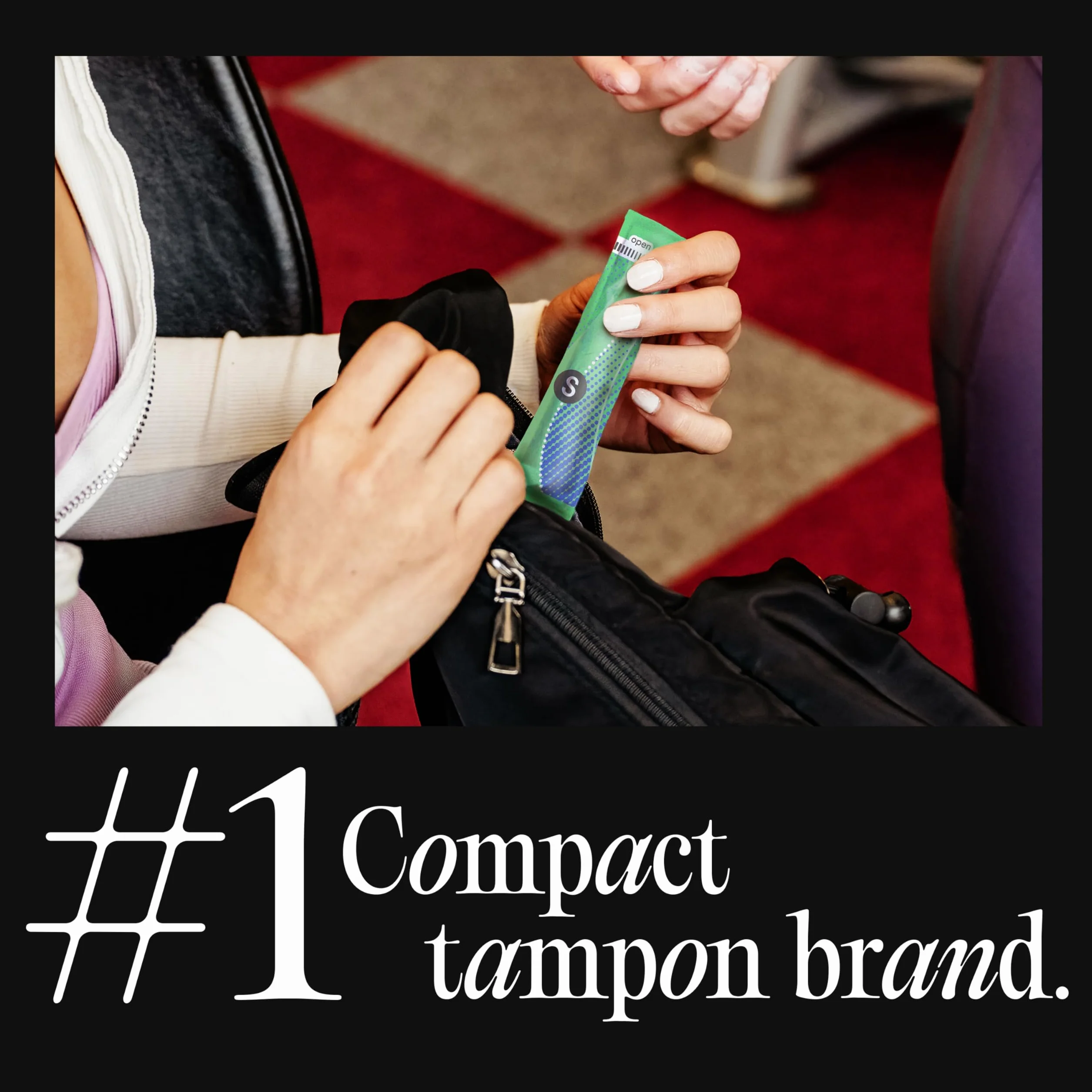 U by Kotex Click Kompakttampons, Super Saugfähigkeit, geruchlos, 45 Stück