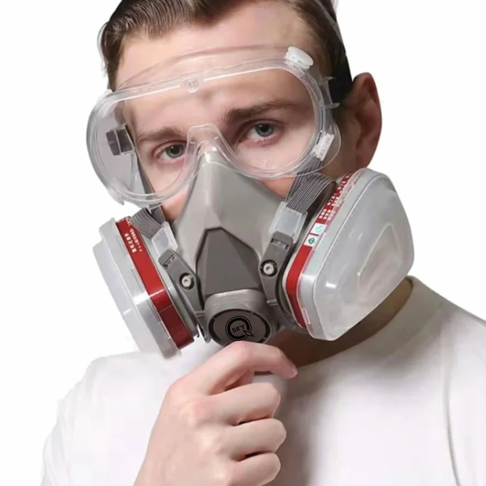 MASKA PYŁOWA LAKIERNICZA PÓŁMASKA KOMPLET ZESTAW Z FILTRAMI 6200 QSKY