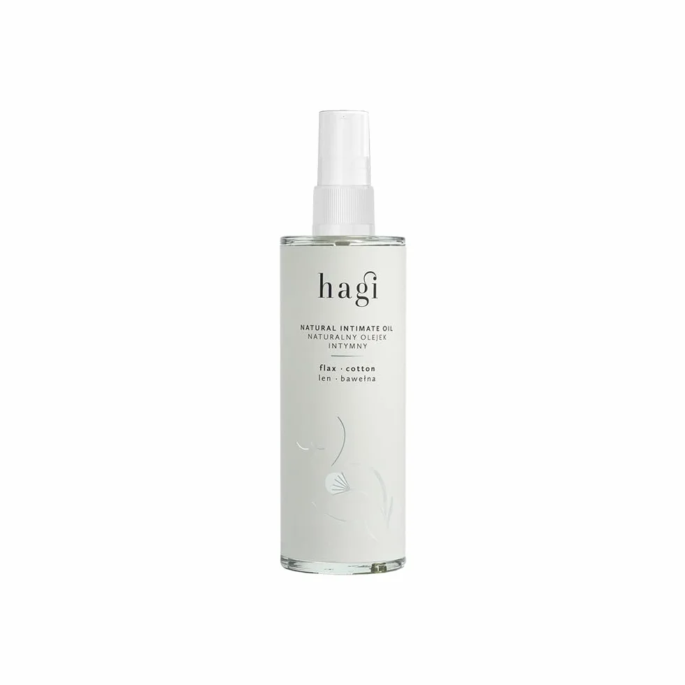 Hagi Naturalny Olejek Intymny 100 ml | Pielęgnacja intymna, po goleniu i depilacji | Nawilża skórę | Wegański