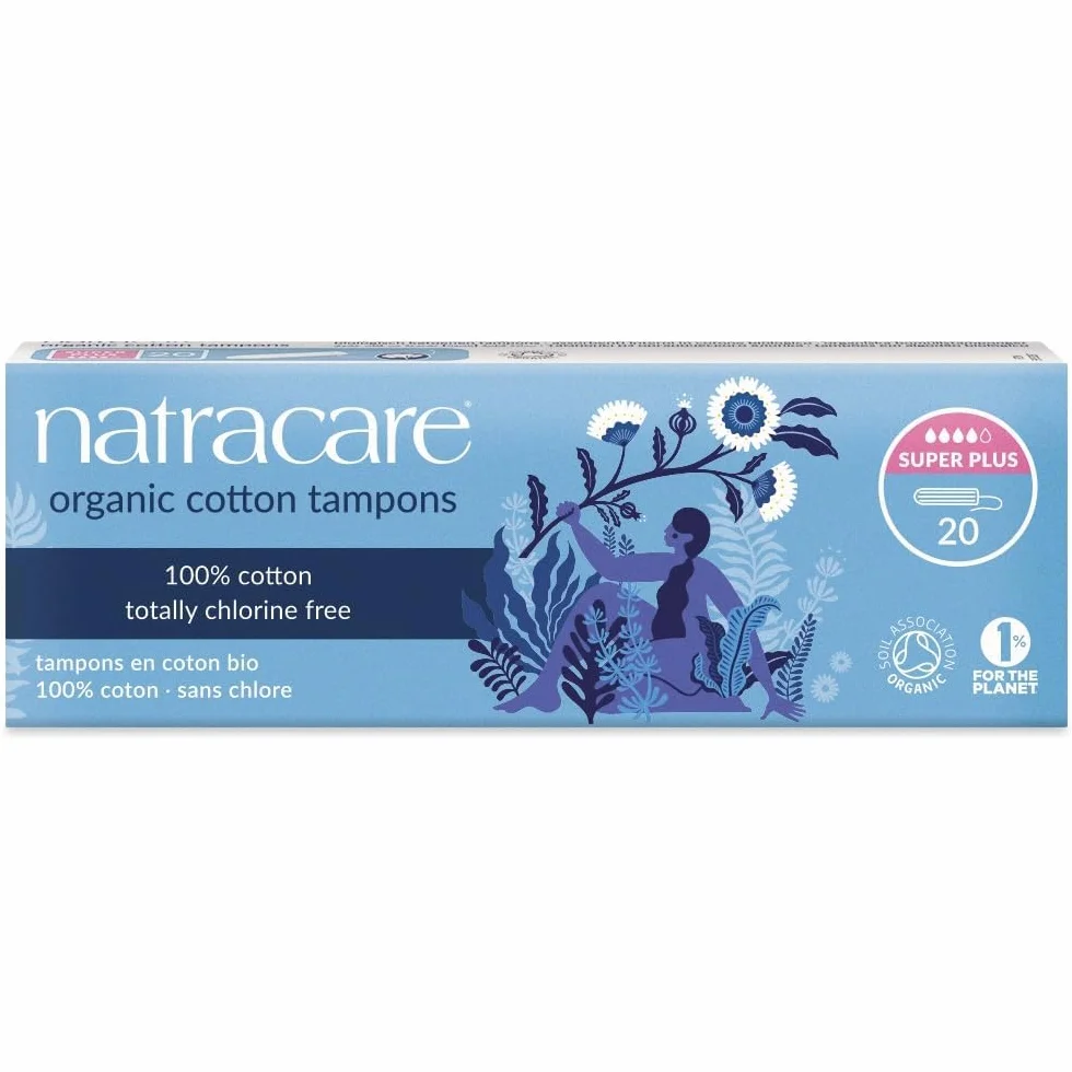 Natracare Organic All Cotton tampons - Super Plus, 20 sztuk