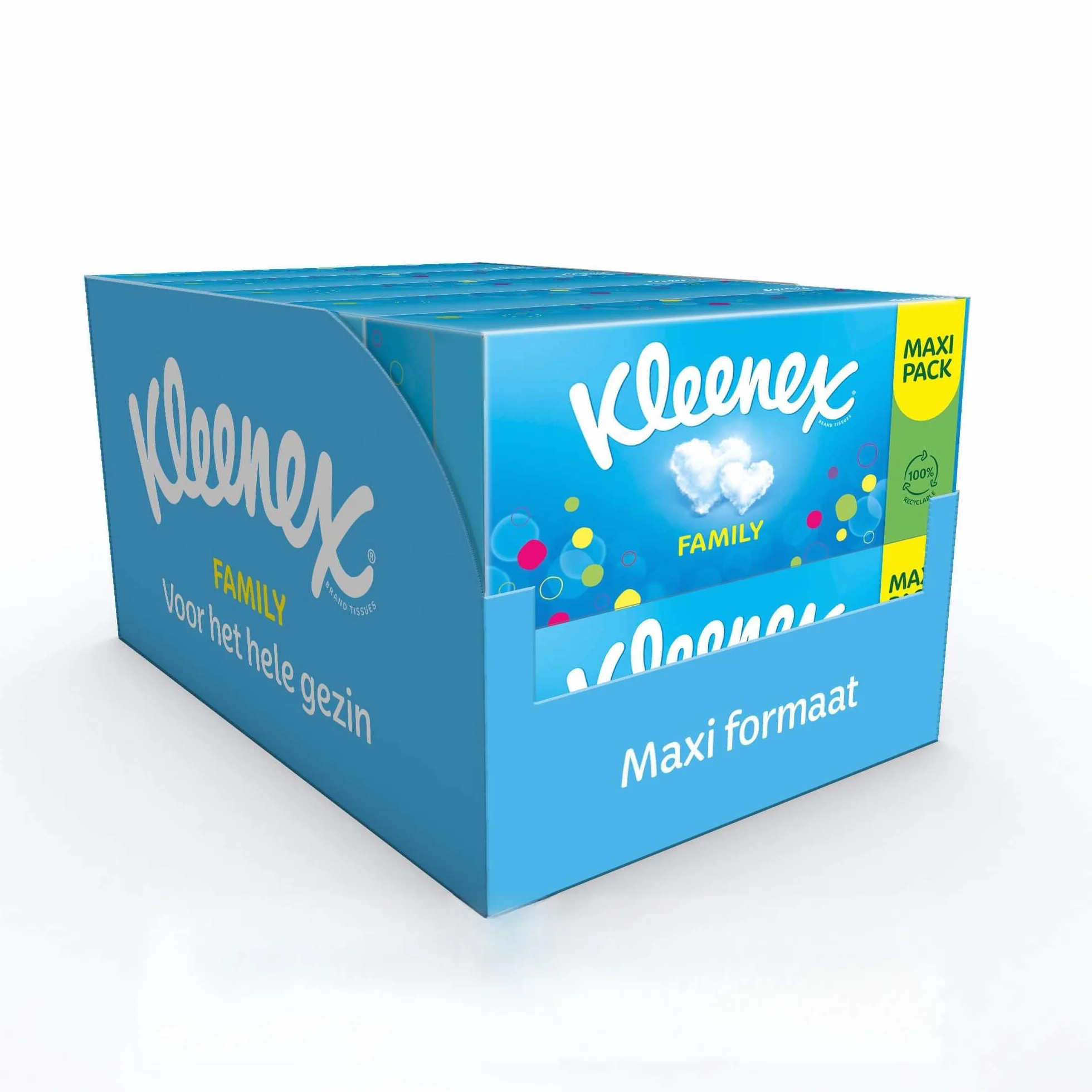 Kleenex Family Chusteczki 1280 sztuk 10 x 128 Pudełko na prezent