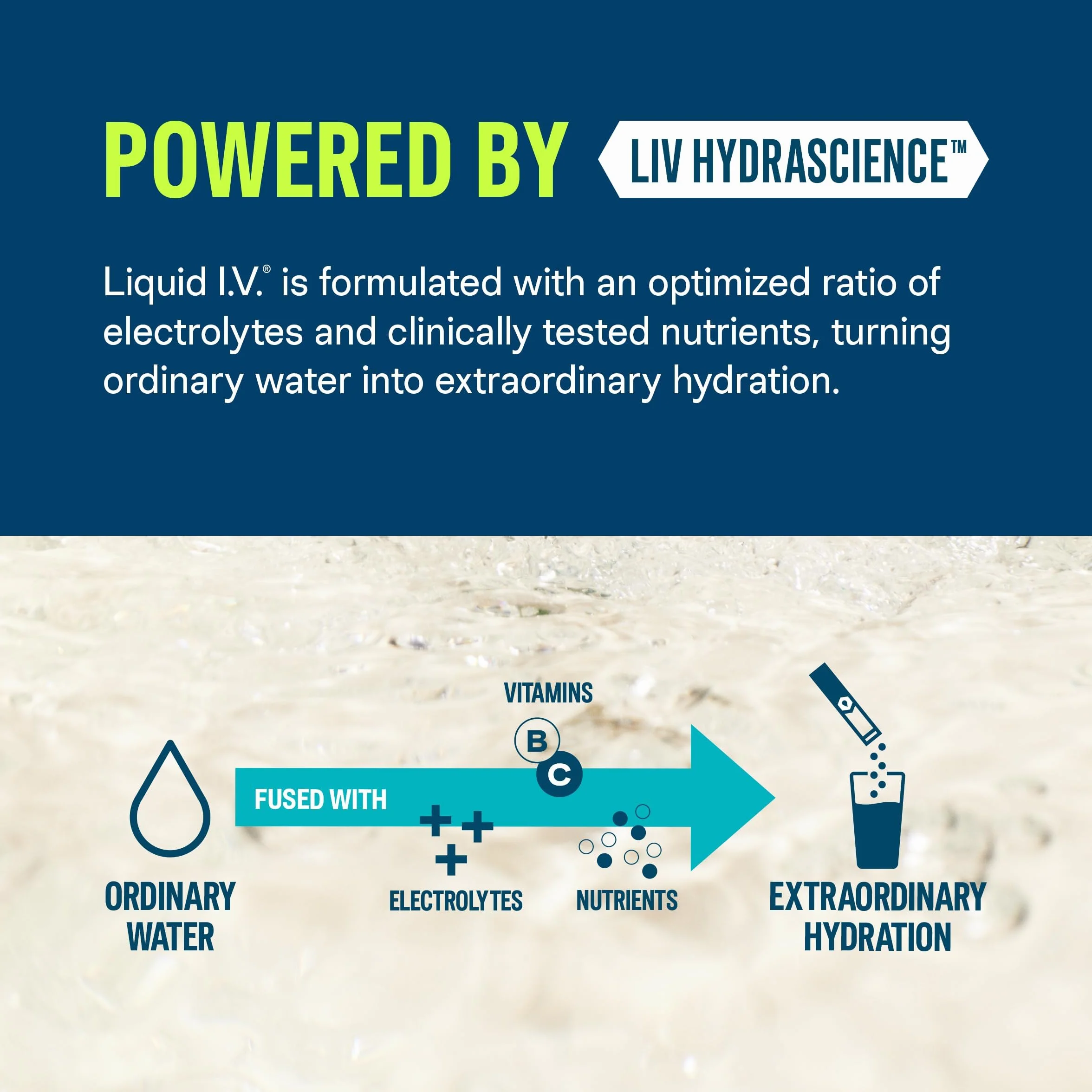 Liquid I.V Hydration Multiplier, mieszanka napoju elektrolitowego, marakuja, 10 pojedynczych saszetek (16 g)