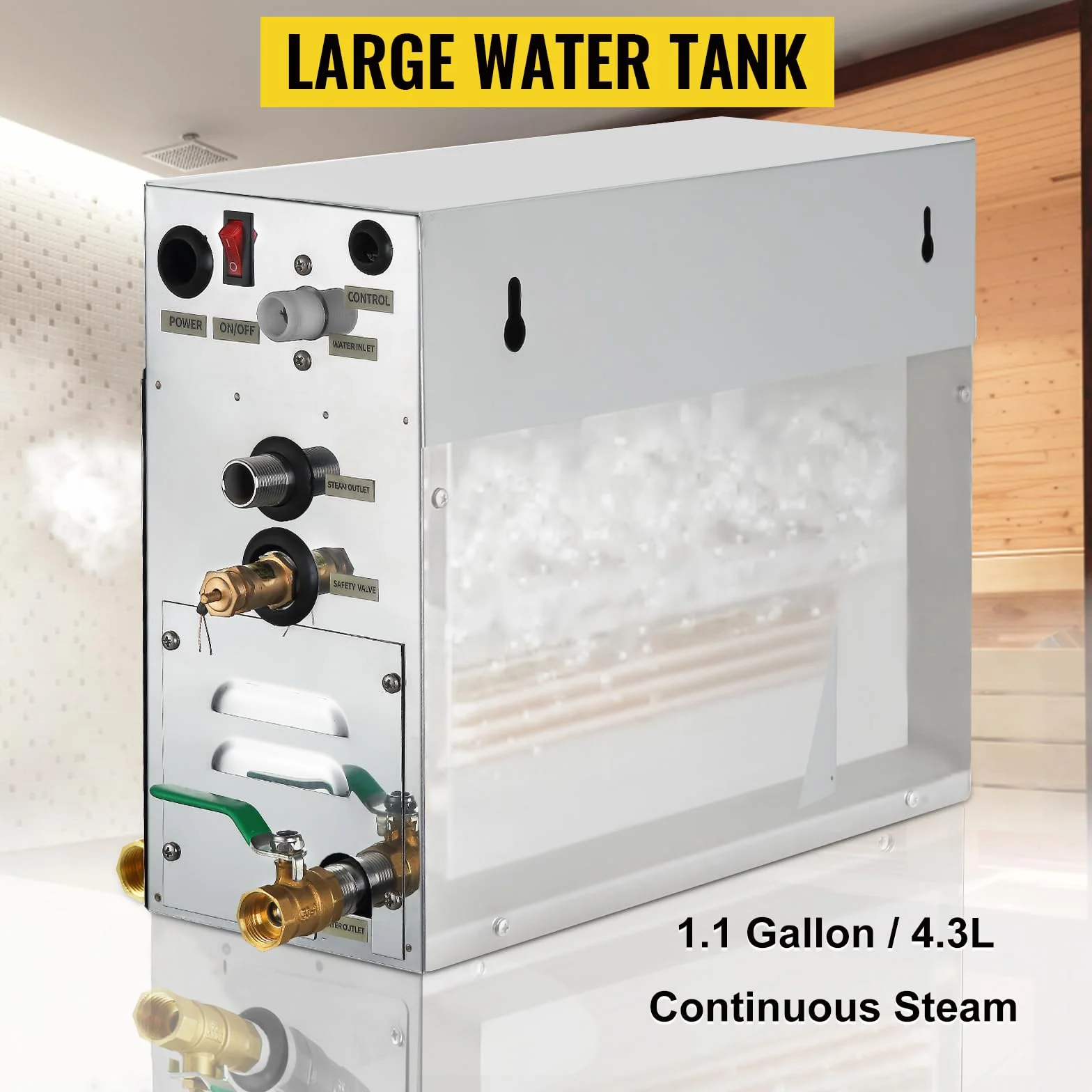Generator pary 6 kW sauna domowe spa prysznic generator pary do łaźni tureckiej o małej pojemności z cyfrowym sterownikiem