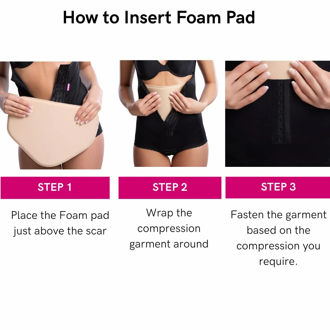 LIPOELASTIC® Kpad - wkładka z pianki brzucha uniseks (S-M)
