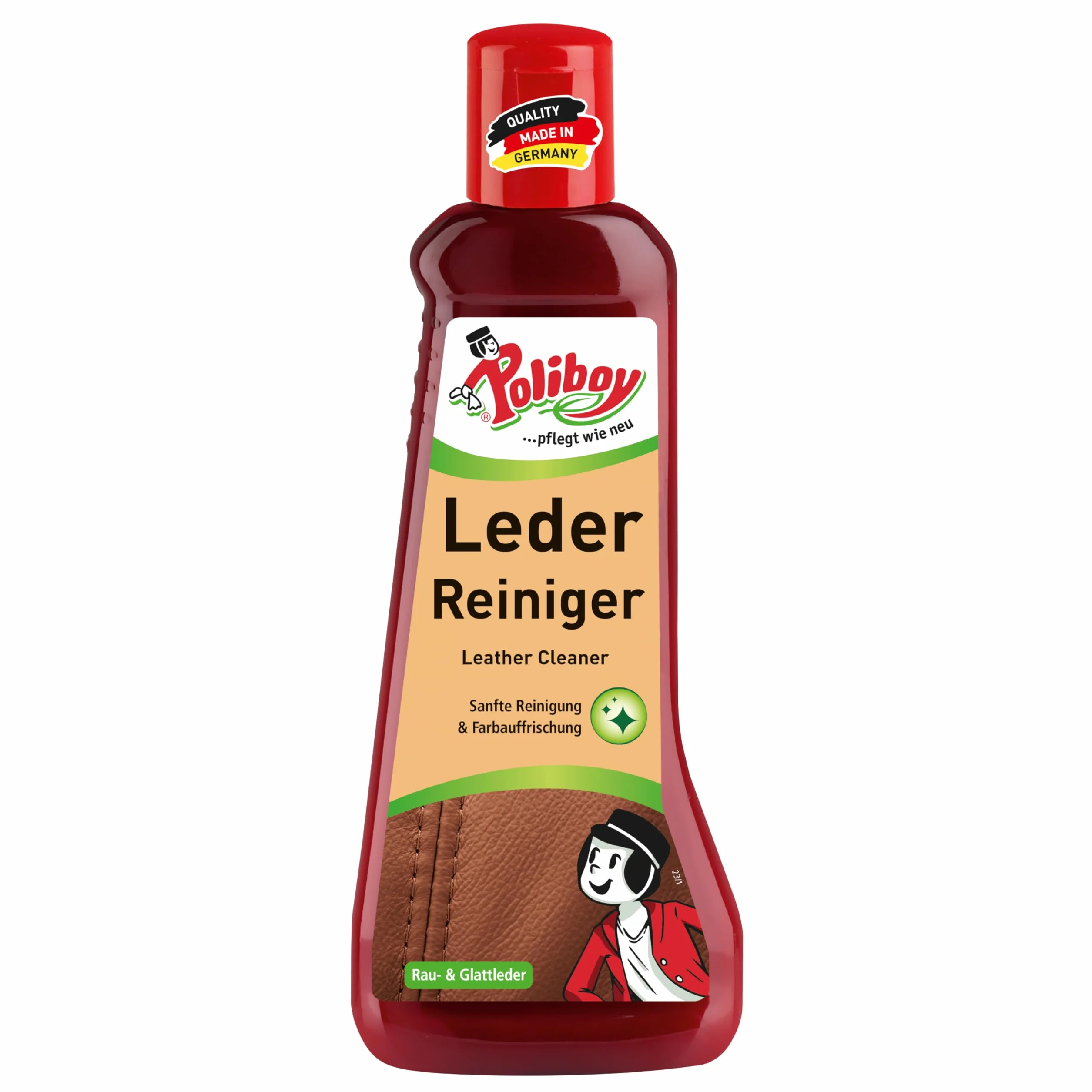 Poliboy preparat czyszczący do skóry naturalnej i ekologicznej, politura, ochrona skóry, wyprodukowano w Niemczech 1er Pack