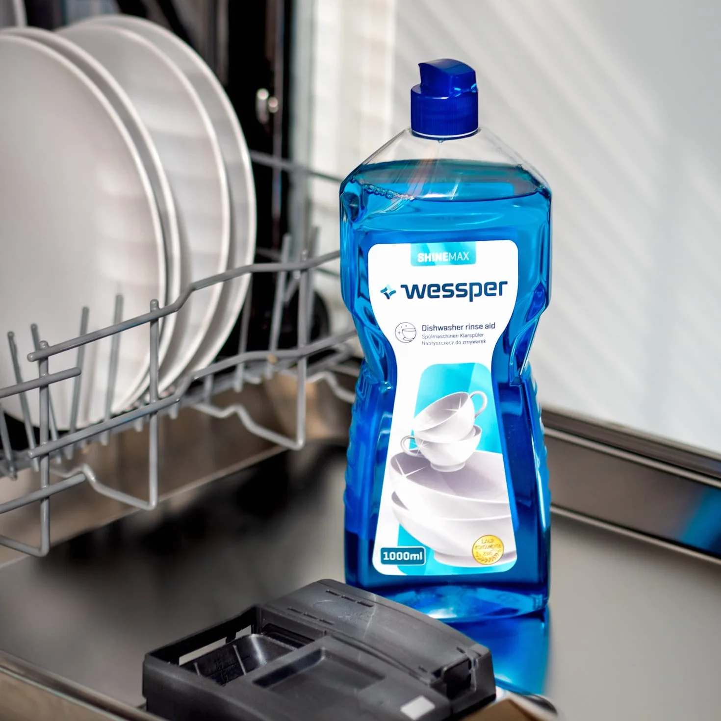Wessper ShineMax płyn nabłyszczający do zmywarki 2x 1000 ml