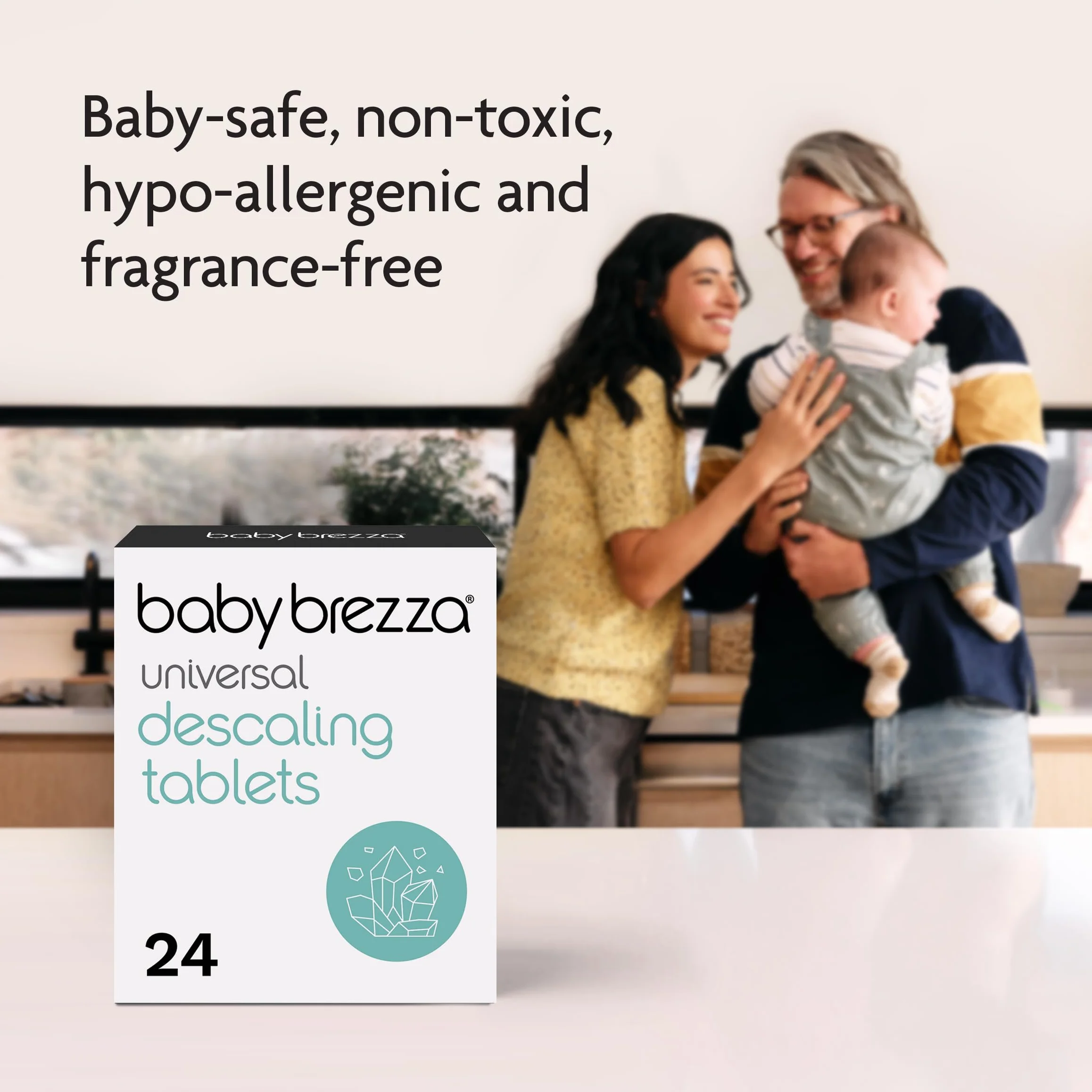 Baby Brezza Tabletki do odkamieniania, bezpieczne usuwanie kamienia do maszyn