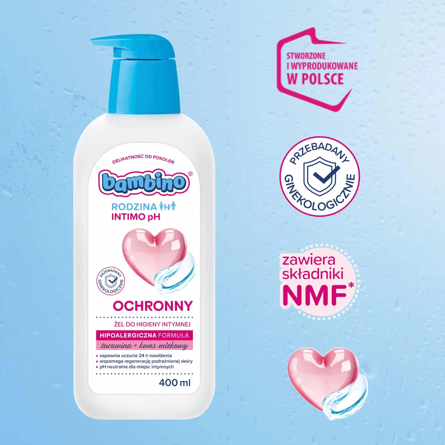 Bambino Rodzina Intimo pH Ochronny żel do higieny intymnej 400 ml