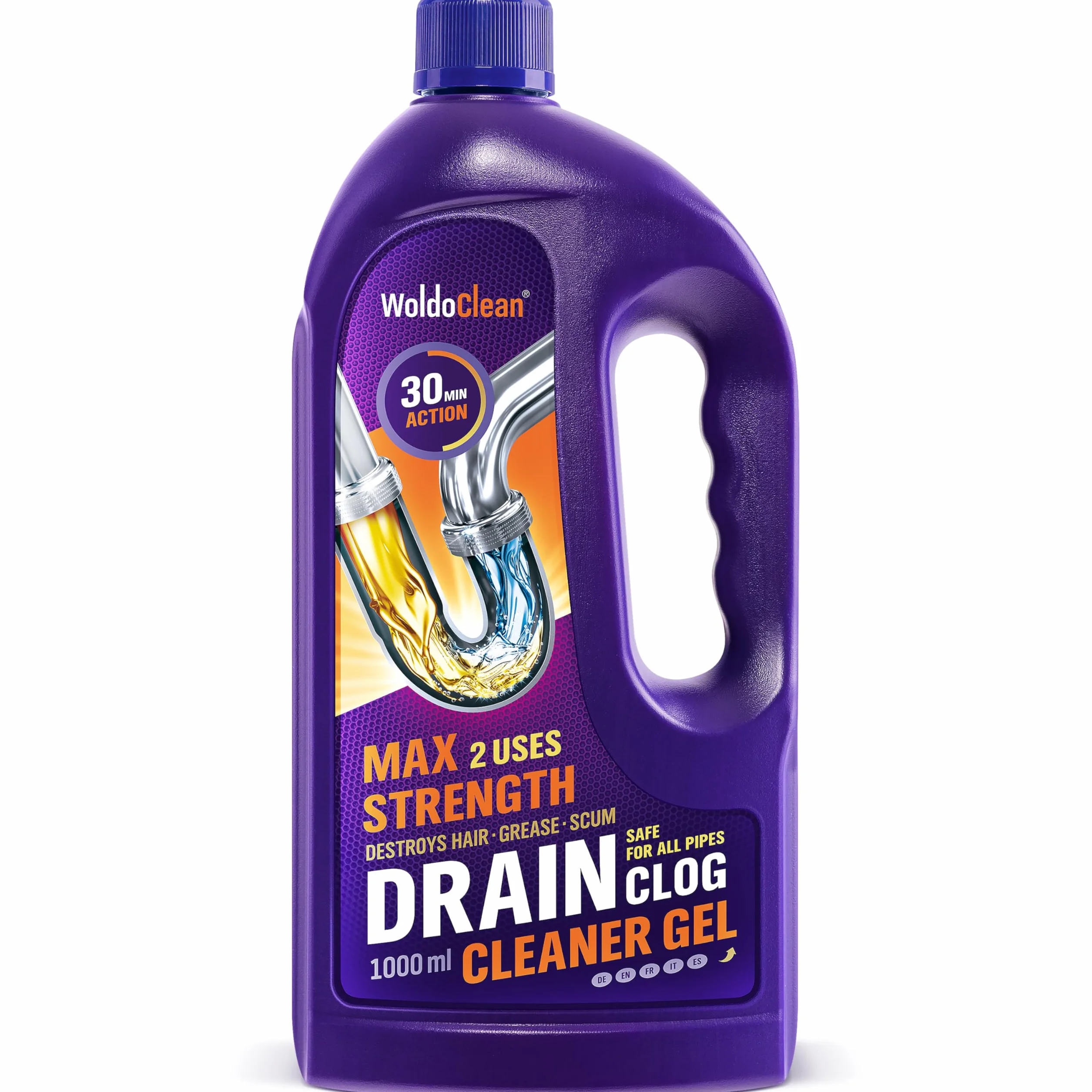 WoldoClean Żel do udrażniania odpływów i rur 1000 ml