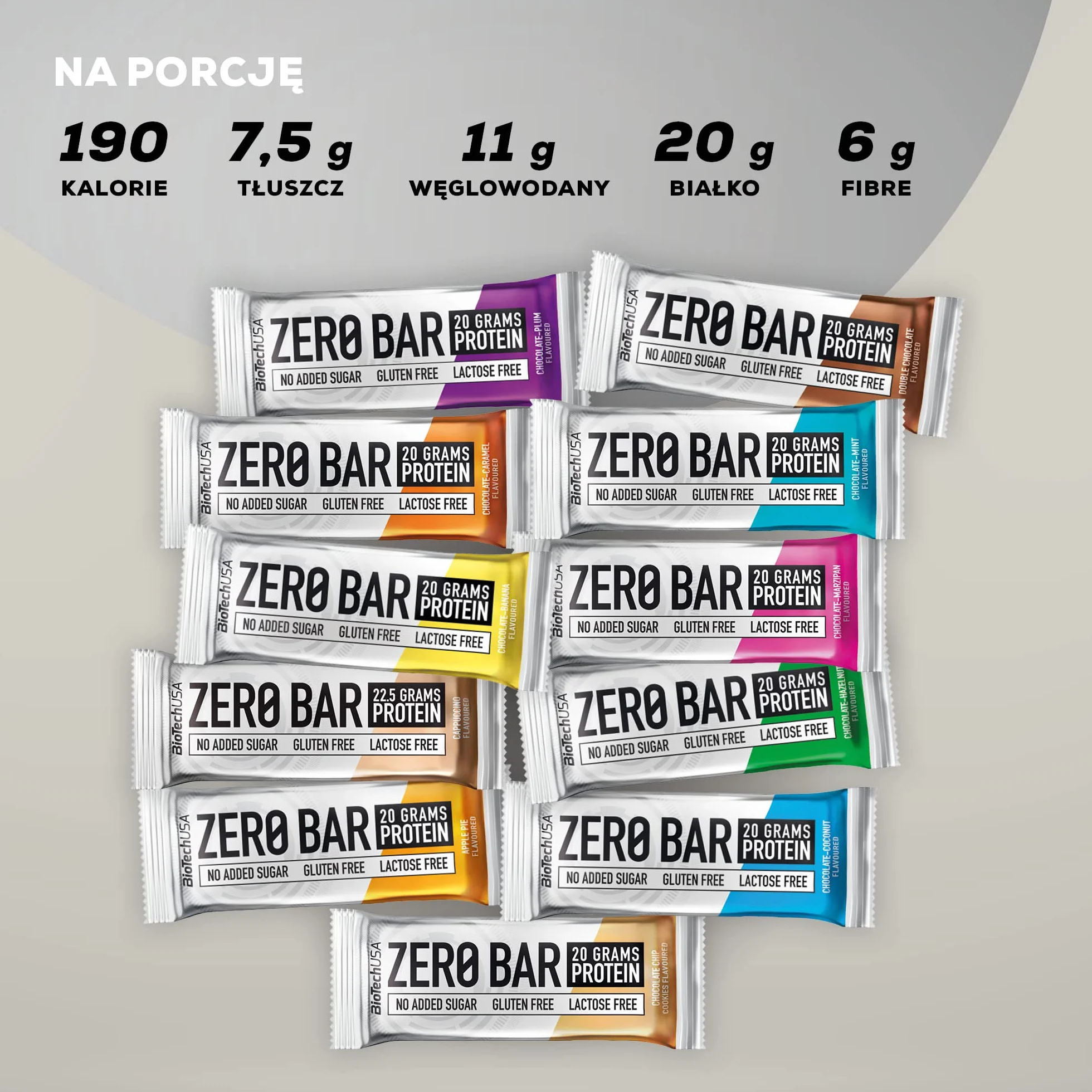 BioTechUSA Zero Bar Przekąska białkowa - O niskiej zawartości cukru i bez laktozy | Chrupiąca konsystencja | Pyszne smaki | Idealne do diety i treningów, Flavour Mix, 10 * 50g
