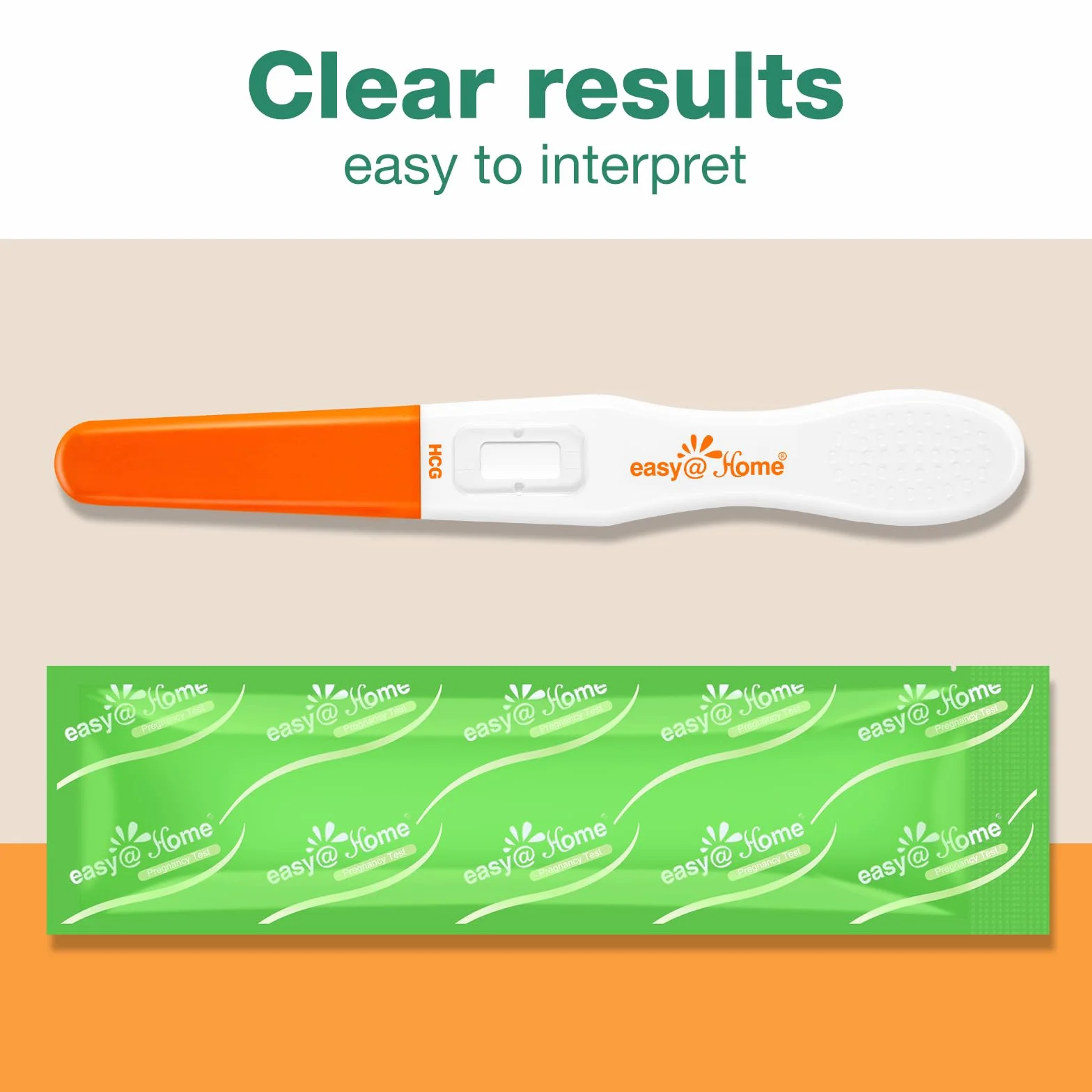 Easy@Home Testy ciążowe HCG 10mIU/mL 3 szt. z aplikacją Premom