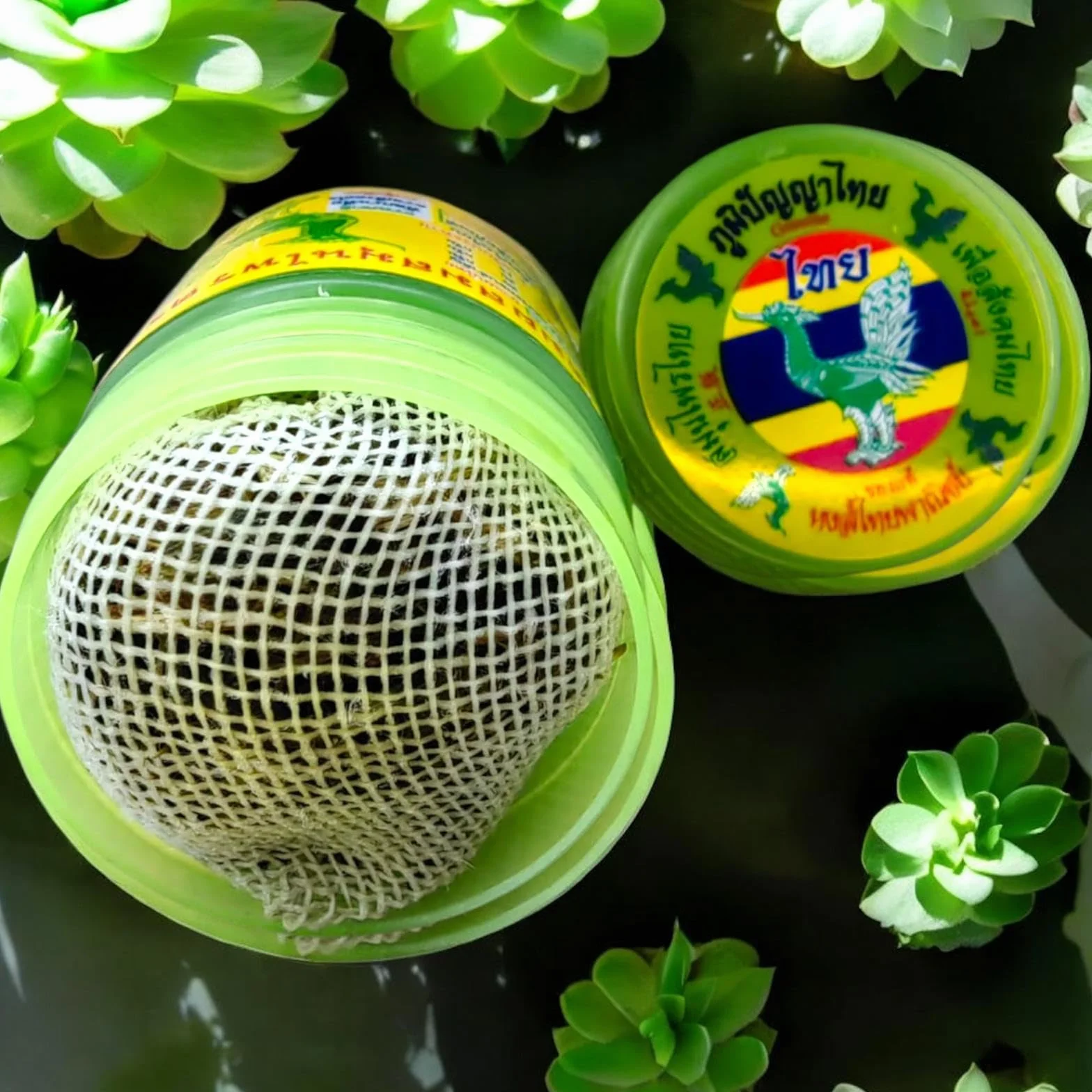 Hong Thai Puszka zapachowa naturalne odświeżenie tajskimi ziołami i olejkami 2 puszki