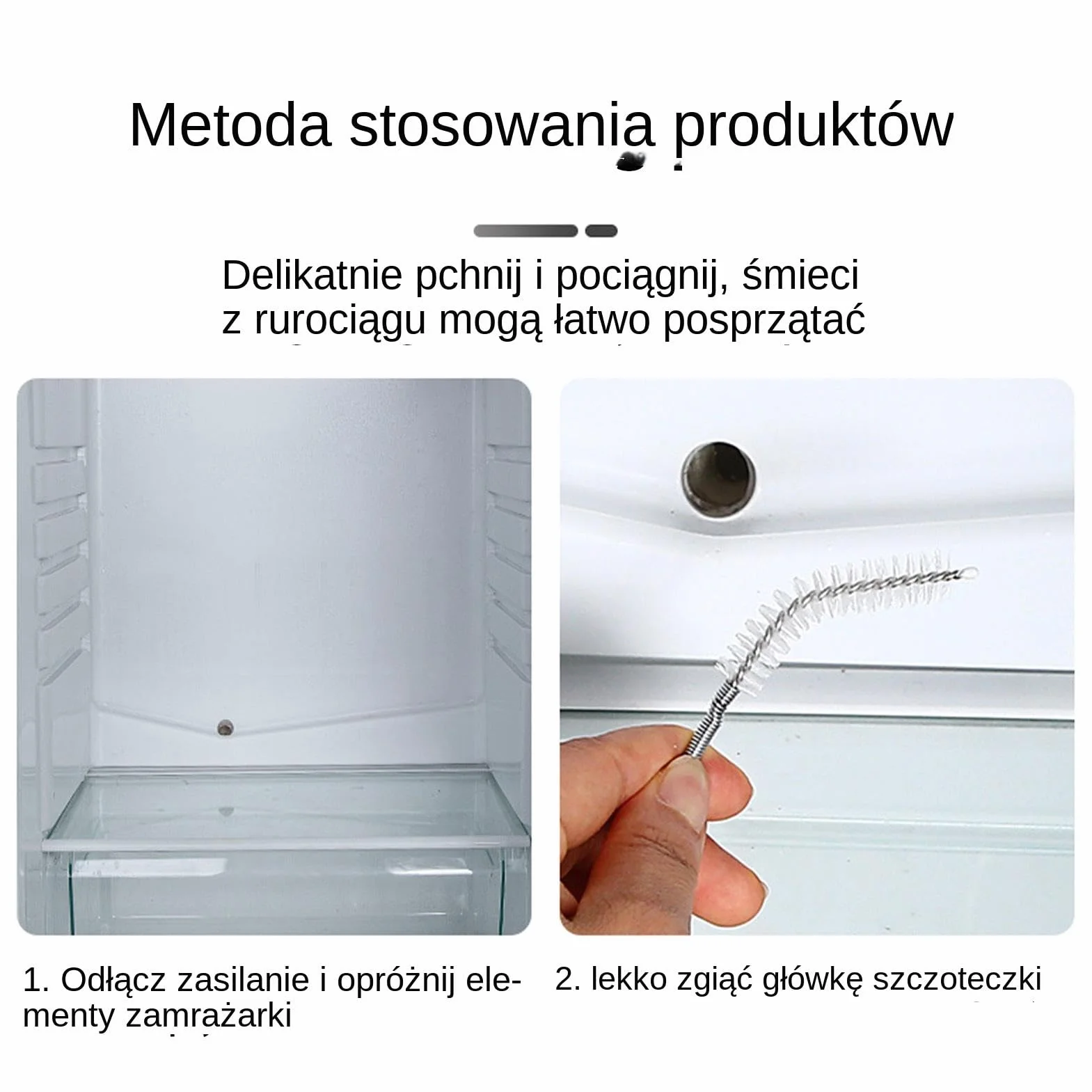 Refrigerator Drain Kit Fridge Cleaning Set Syringe Dredger Effective Tool