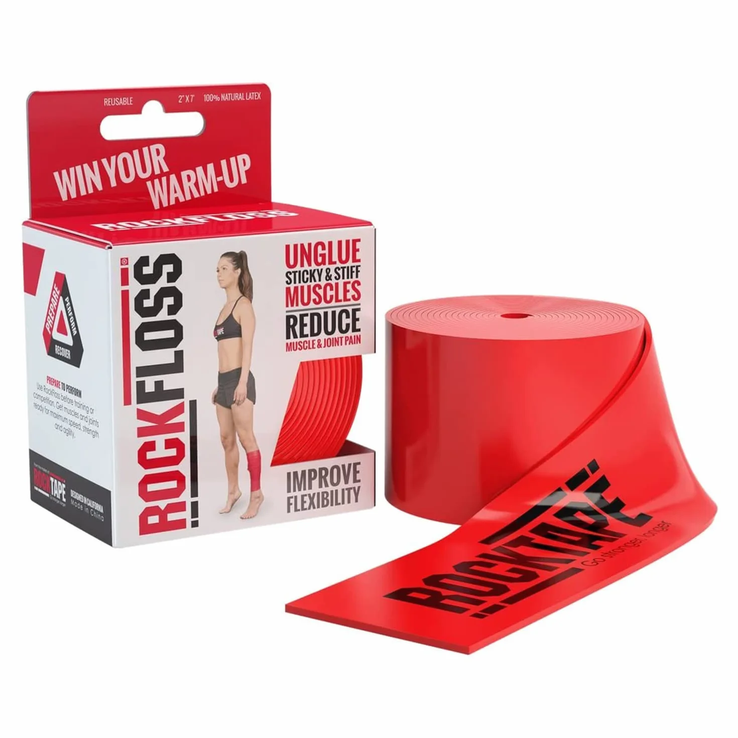 RockTape RockFloss Tack Mobility Band, regeneracja mięśni kompresyjnych, nić do bólu mięśni