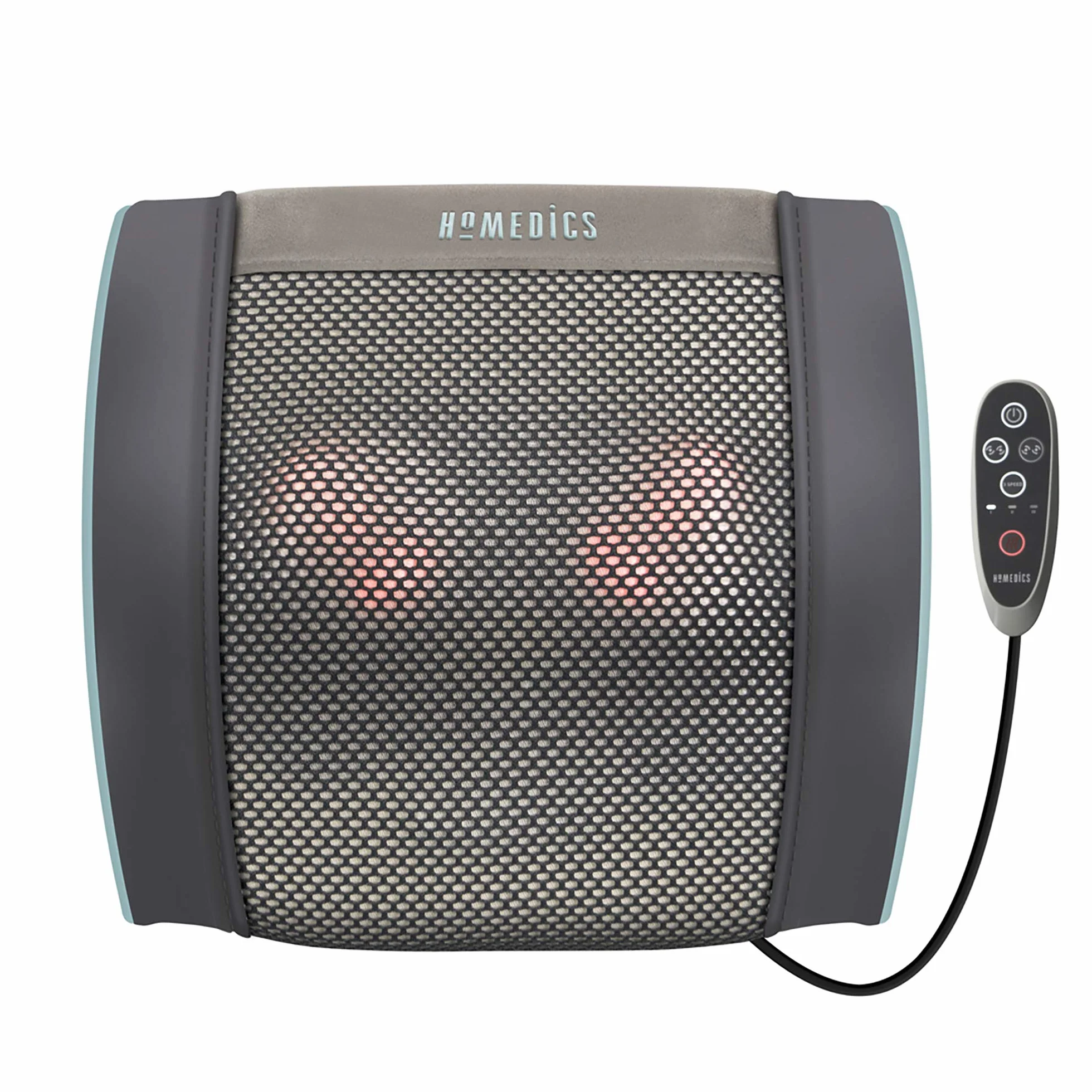 HoMedics Żelowa poduszka do masażu Shiatsu z technologią żelową, akumulatorem i funkcją podgrzewania