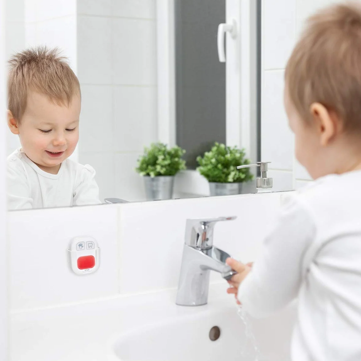 TFA Dostmann Timer do mycia rąk i zębów 38.2046.02 biały