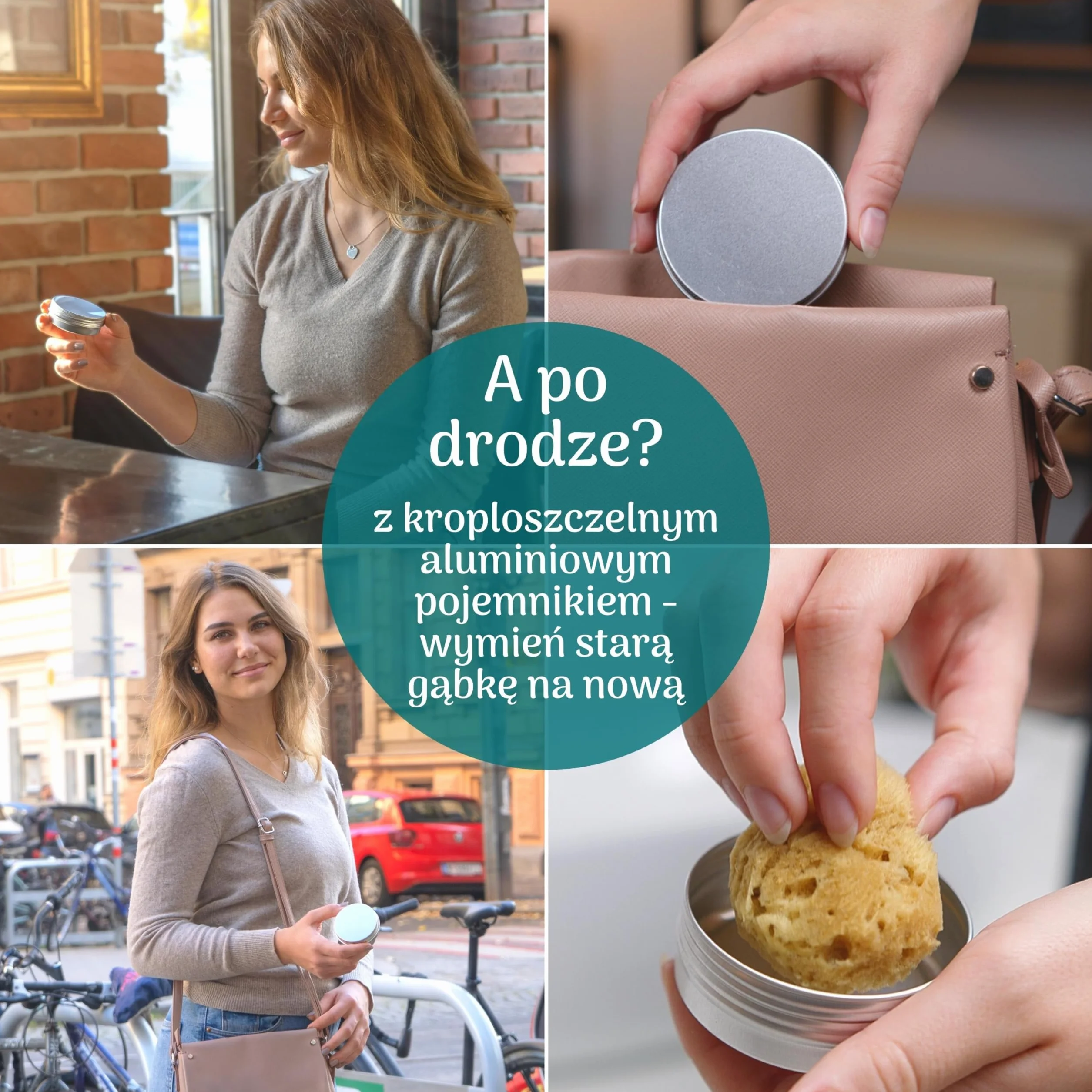 tom&pat® Naturalna gąbka menstruacyjna • alternatywa dla tamponów • wielokrotnego użytku zmywalna • Dermatest doskonały • pojemnik podróżny • jakość premium Grecja (Roz. M, 5 x 5-7 cm)