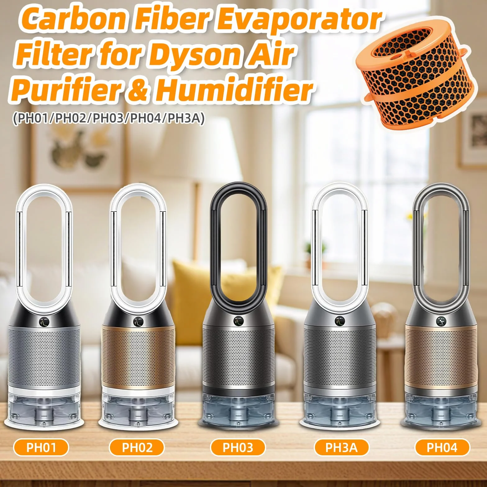 Filtr węglowy do Dyson Pure Humidify Cool PH01 PH02 PH03 HP04 PH3A wymienny