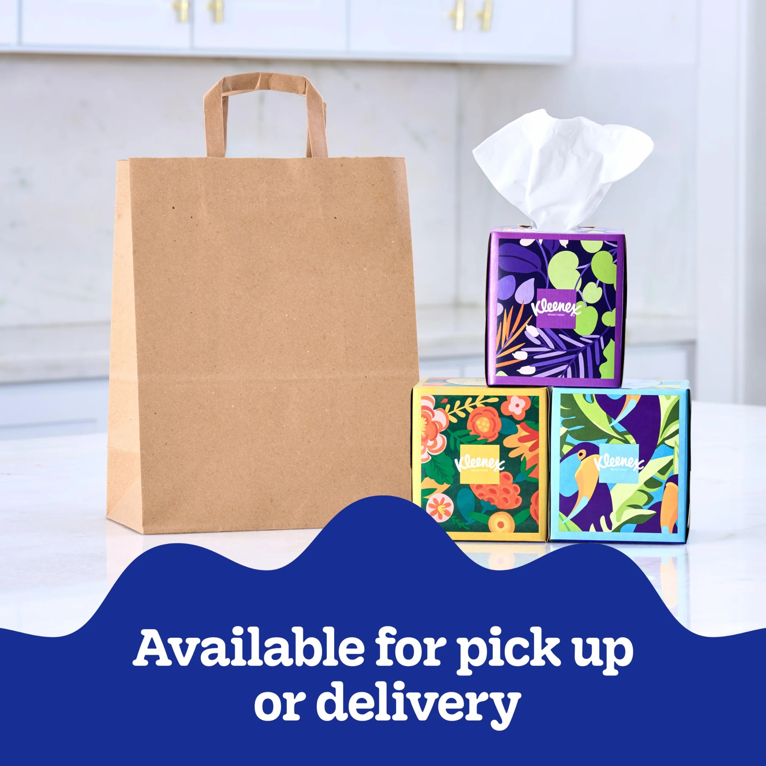 Kleenex Ultra Soft Facial Tissues, 4 Cube Boxes, 60 Tissues per Box, 3-Ply (240 Total Tissues)
