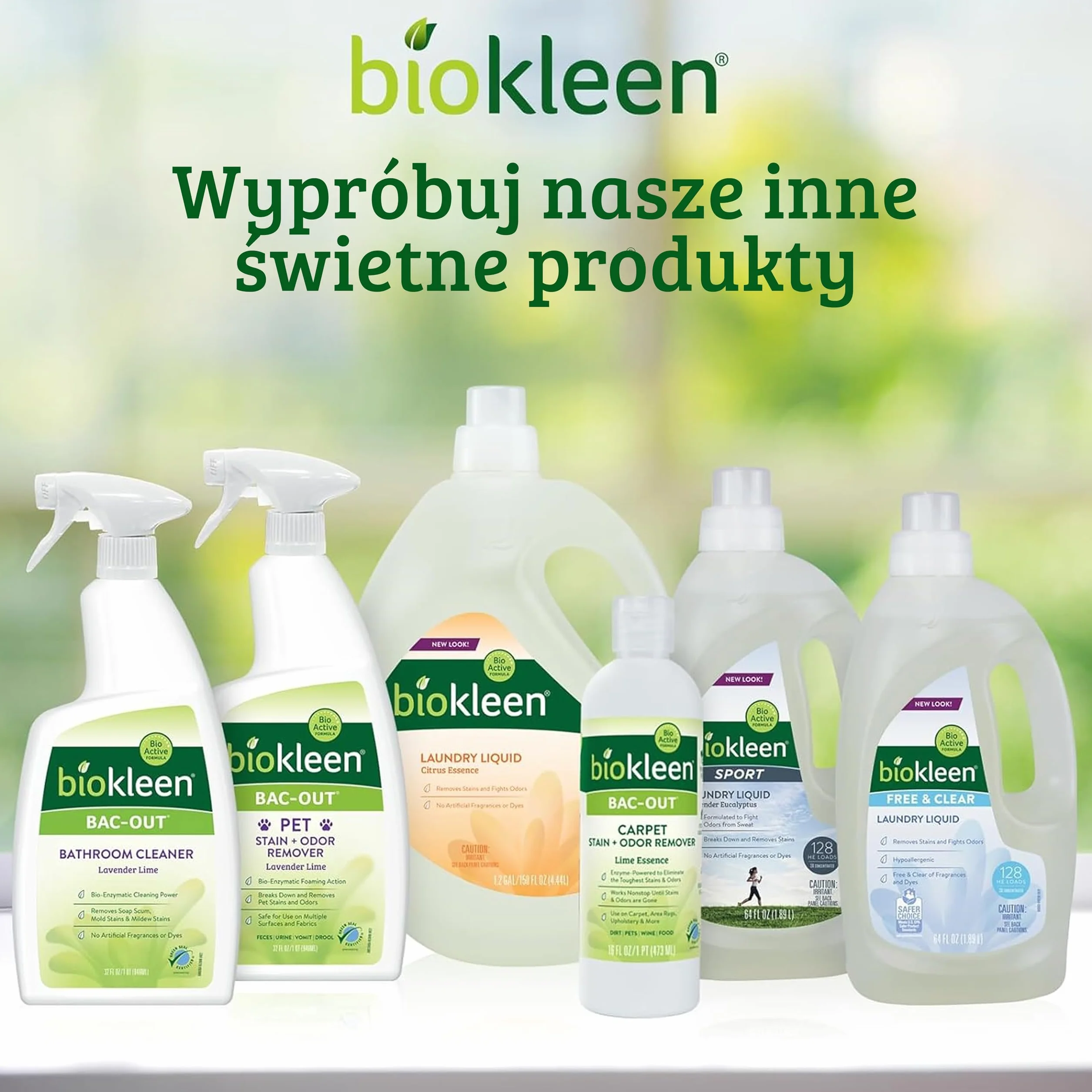 Biokleen Bac-Out - Roztwór do czyszczenia dywanów - enzymatyczny środek do usuwania zapachów i plam - 3,8 Litra