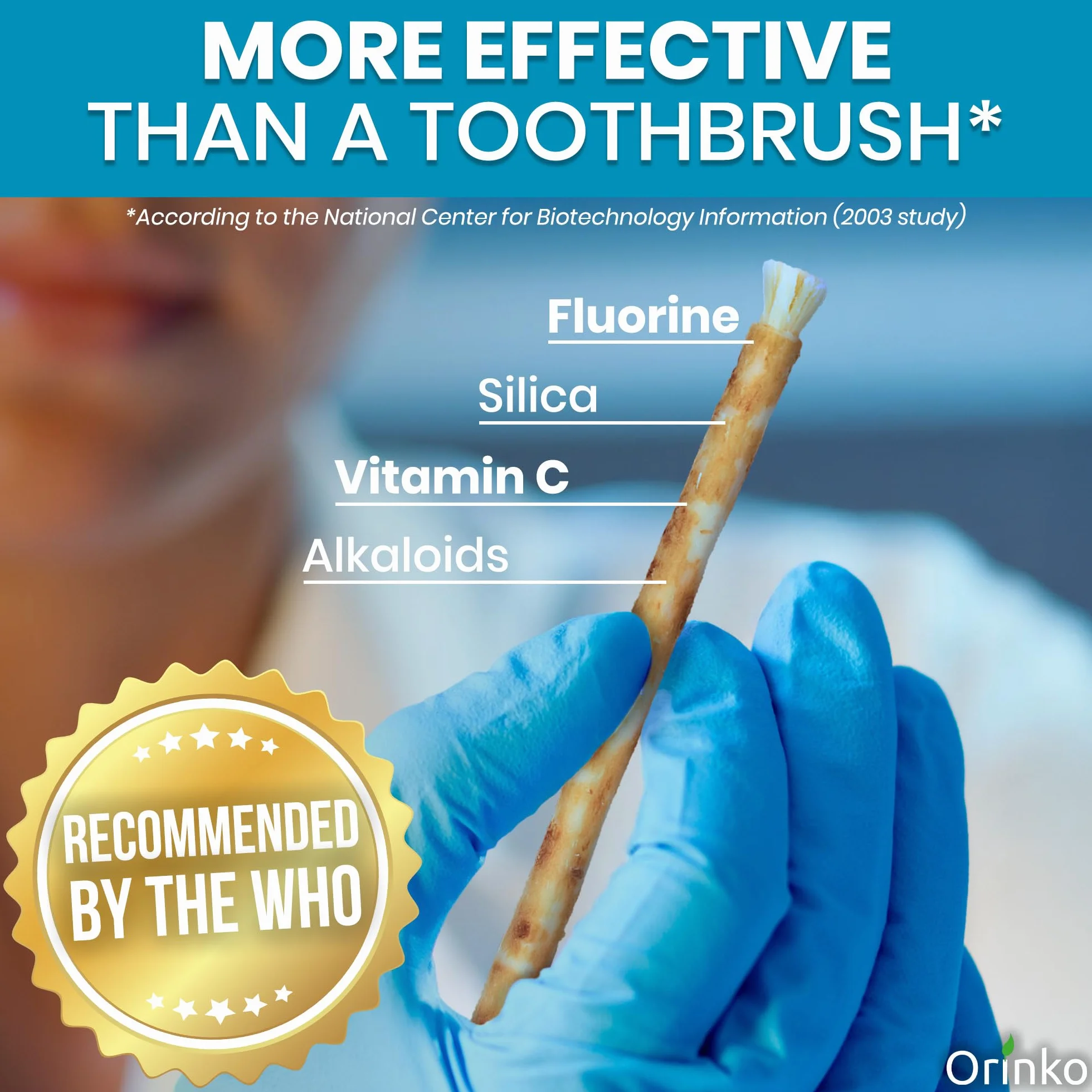 Siwak x2 z etui ochronnym kij Miswak 100% naturalne drewno Araq (Salvadora Persica) Ekologiczny środek czyszczący, dezynfekujący i wybielający, biodegradowalny i wegański