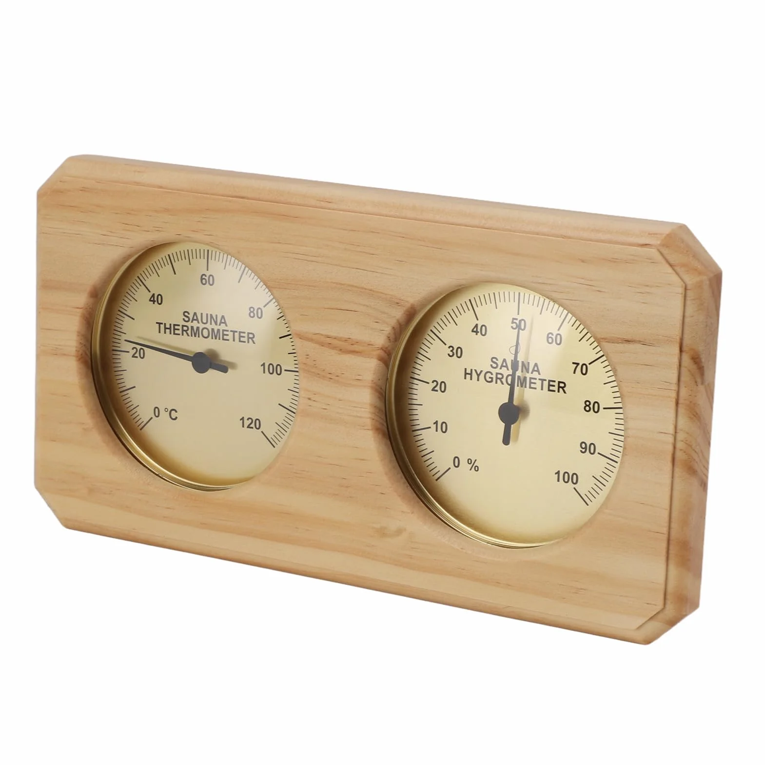 Termometr do Sauny Higrometr 2 w 1 Monitor Wilgotności Drewniany