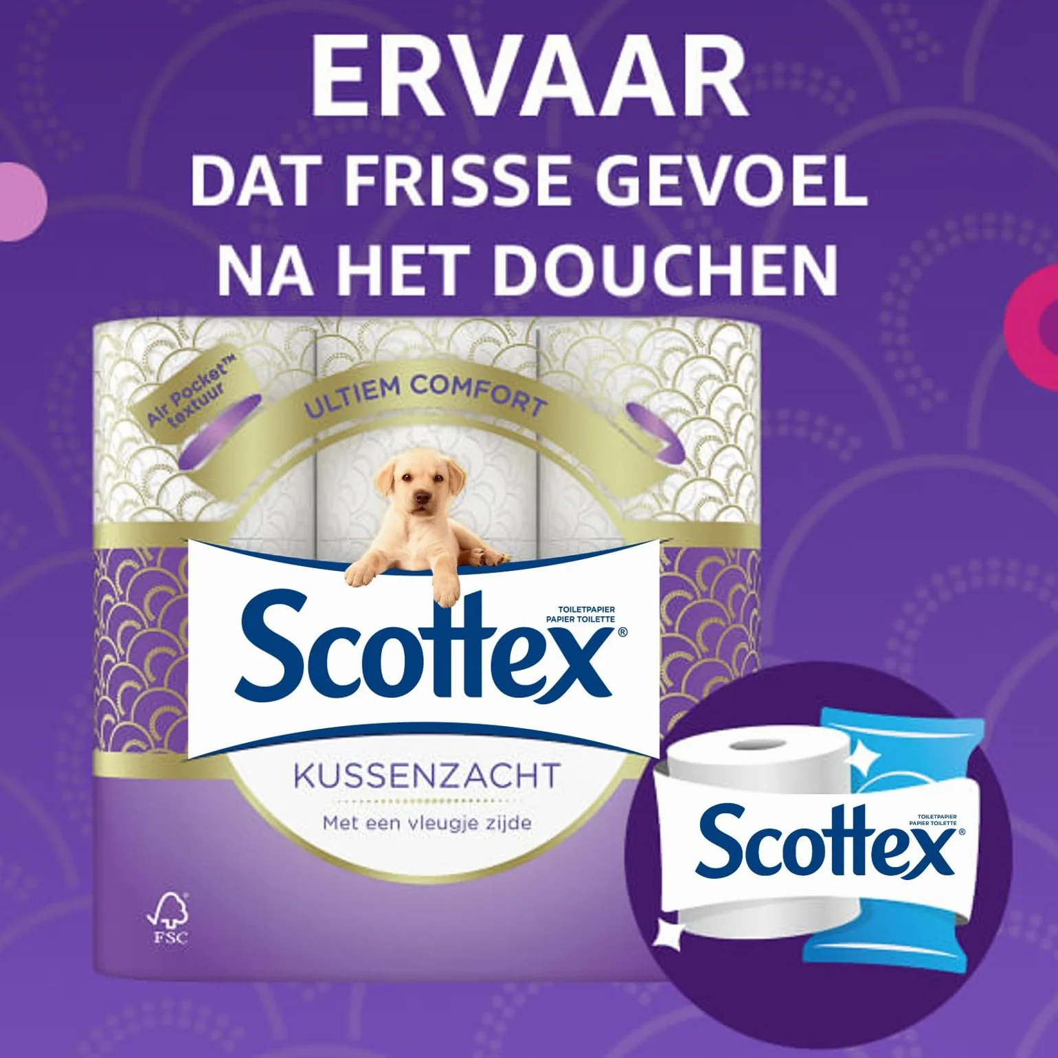Scottex Biały papier toaletowy 18 rolek (1x18r)