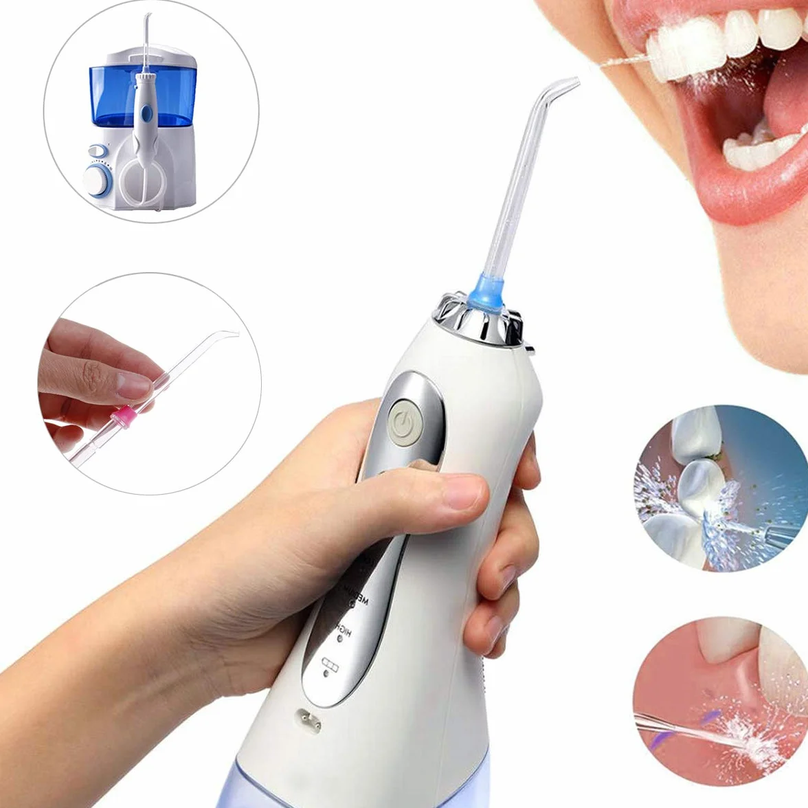 Wymienne końcówki Waterpik WP-100 WP-250 WP-462 WP-660 akcesoria do dysz (4 sztuki)