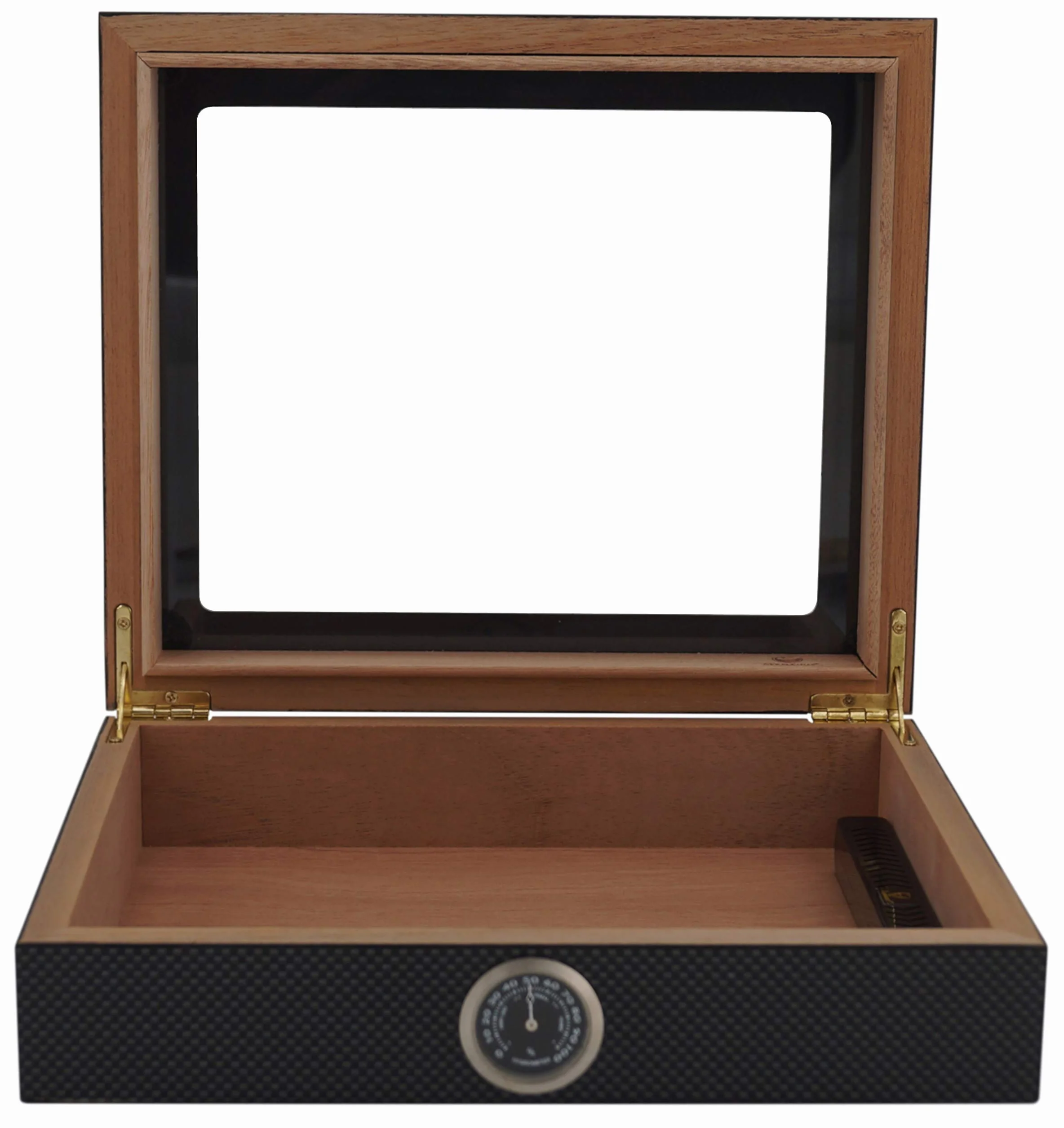 GERMANUS Mensalla humidor na cygara 30 wygląd włókna węglowego