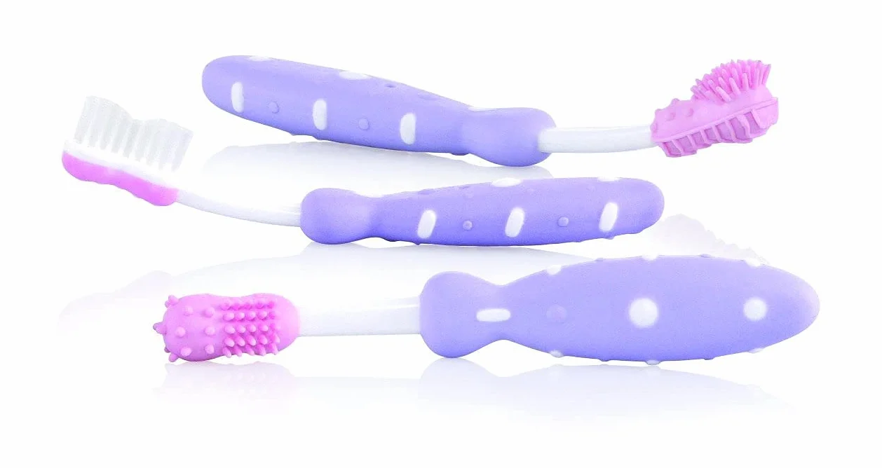 Nuby ID754 3-częściowy zestaw szczoteczek do zębów