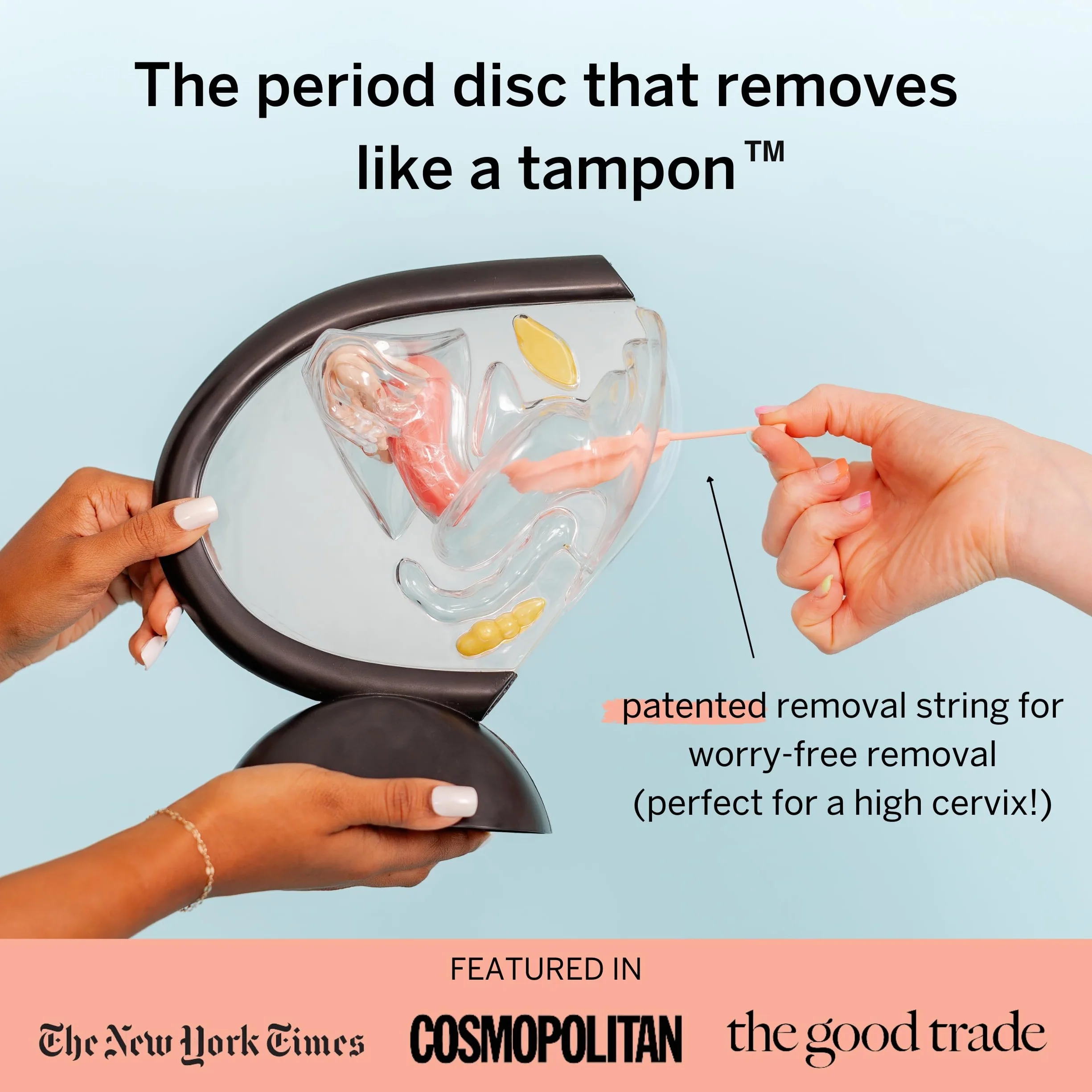 Dyski menstruacyjne ze sterylizatorem – miękkie i wielokrotnego użytku – miejsce 1 dla komfortu – zabija 99,9% zarazków – czyści w 3 minuty – kompaktowy zestaw do czyszczenia