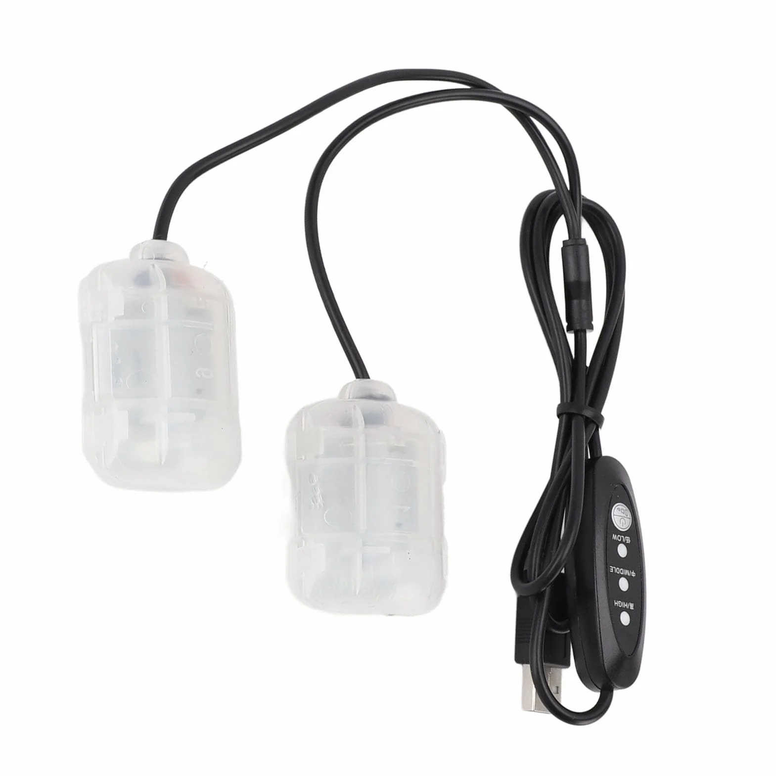 Silnik Wibracyjny USB 5V 3-Stopniowy do Masażu dla Poduszek Mat Pasków Butów z Przewodem 1,1m Wielofunkcyjny z Plastikową Klamrą