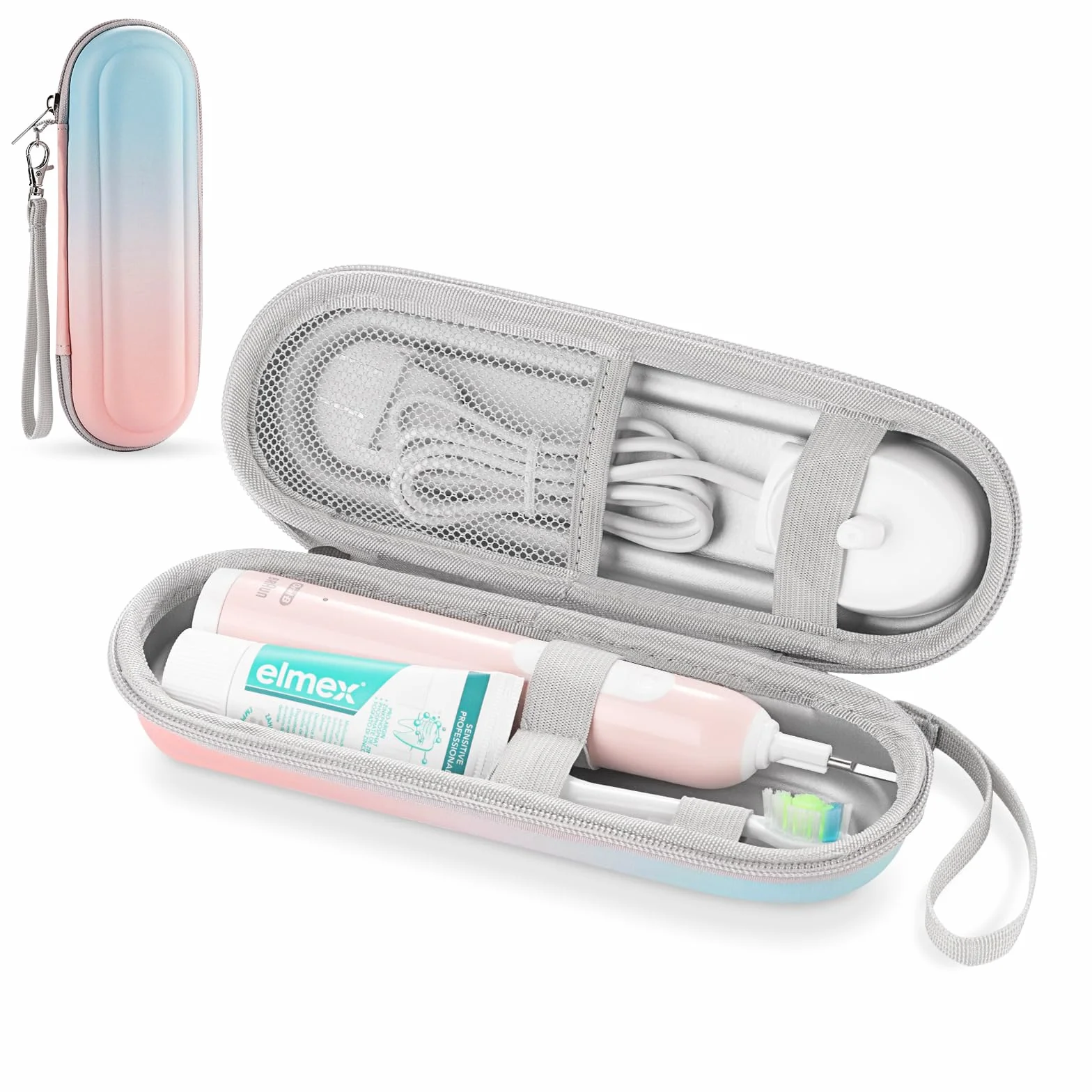 etui podróżne na szczoteczki do zębów Oral-B/Oral-B Pro/Philips Sonicare, przenośna twardoziarna torba podróżna