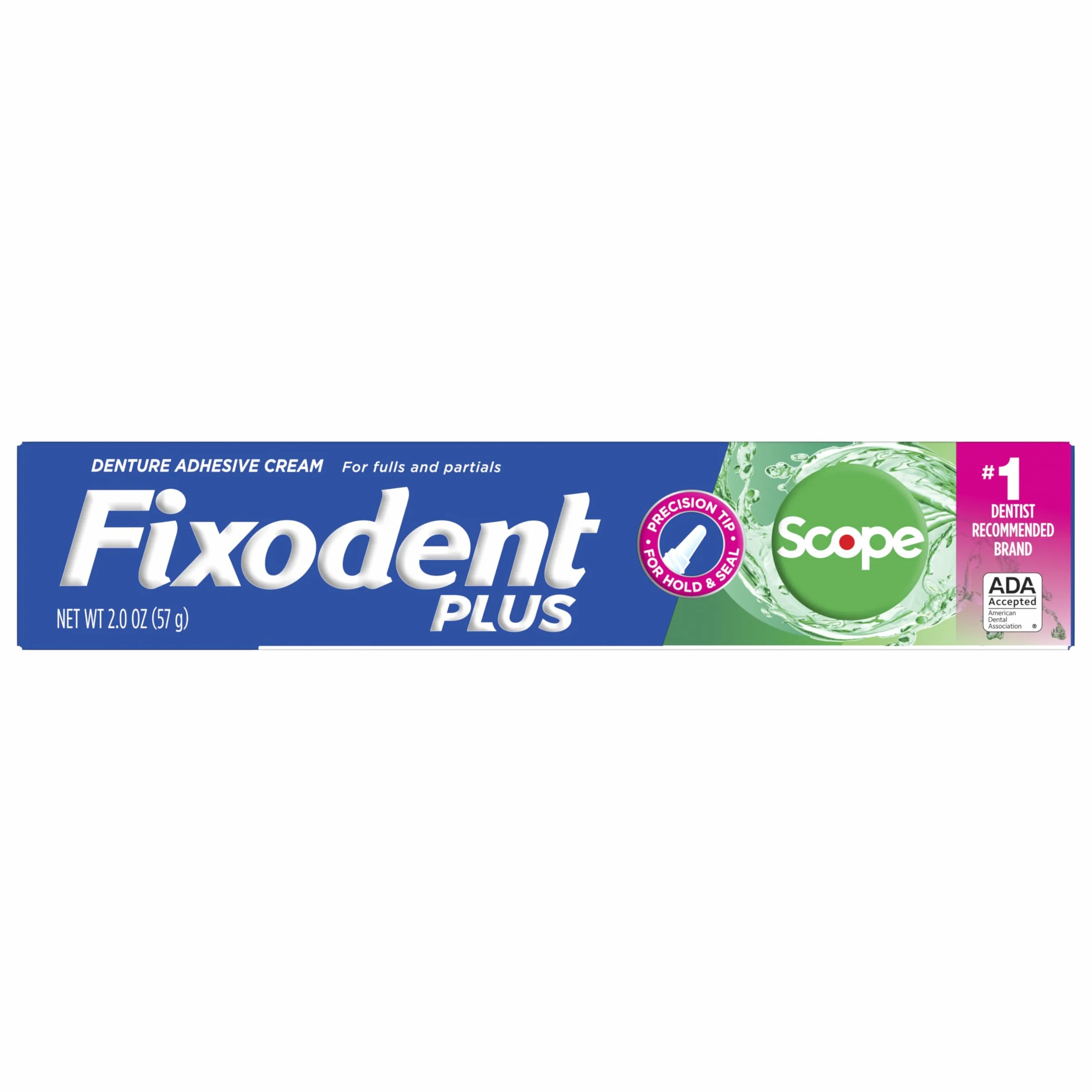 Fixodent Plus Denture Adhesive Cream 2 oz (4 sztuki) Fixodent