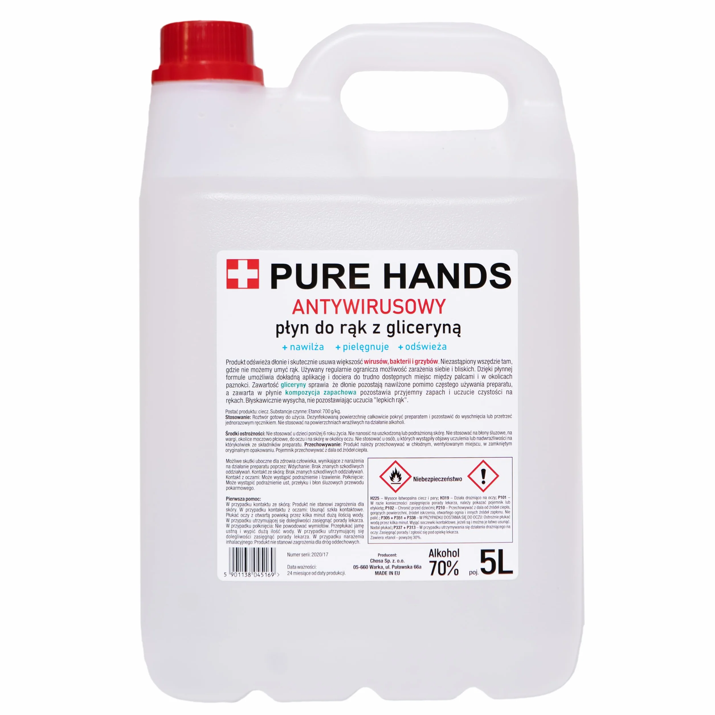 Płyn Do Dezynfekcji Rąk Pure Hands 70% 5L