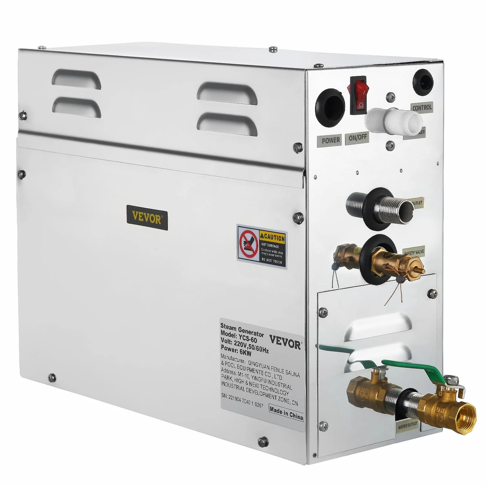Generator pary 6 kW sauna domowe spa prysznic generator pary do łaźni tureckiej o małej pojemności z cyfrowym sterownikiem