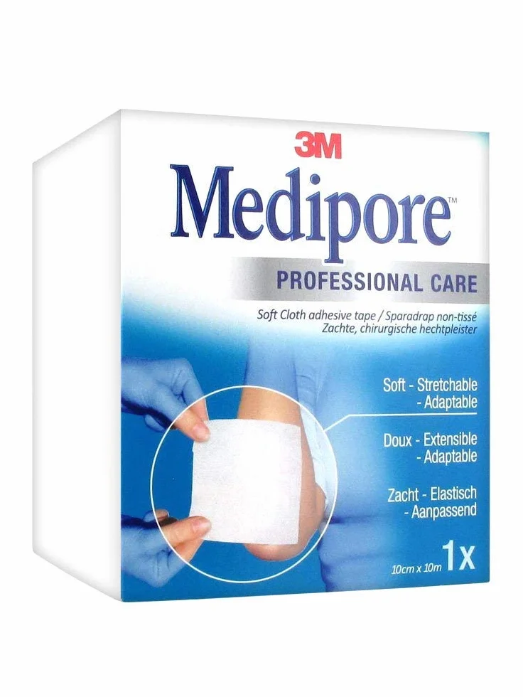 3M Esparadrapo puste Medipore 10cm x 1000cm