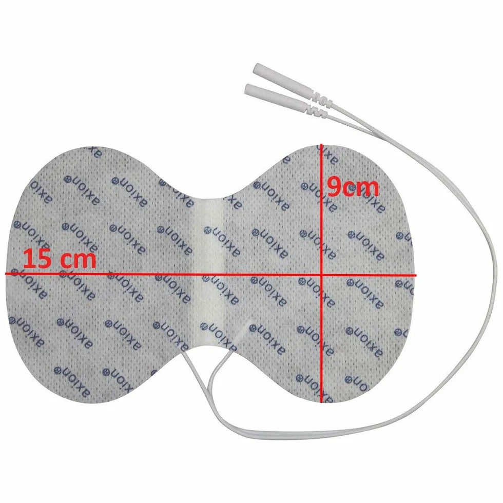 Elektroda 150x95mm żelowa do elektrostymulatora- tens ems pin 2mm- do treningu mięśni brzucha