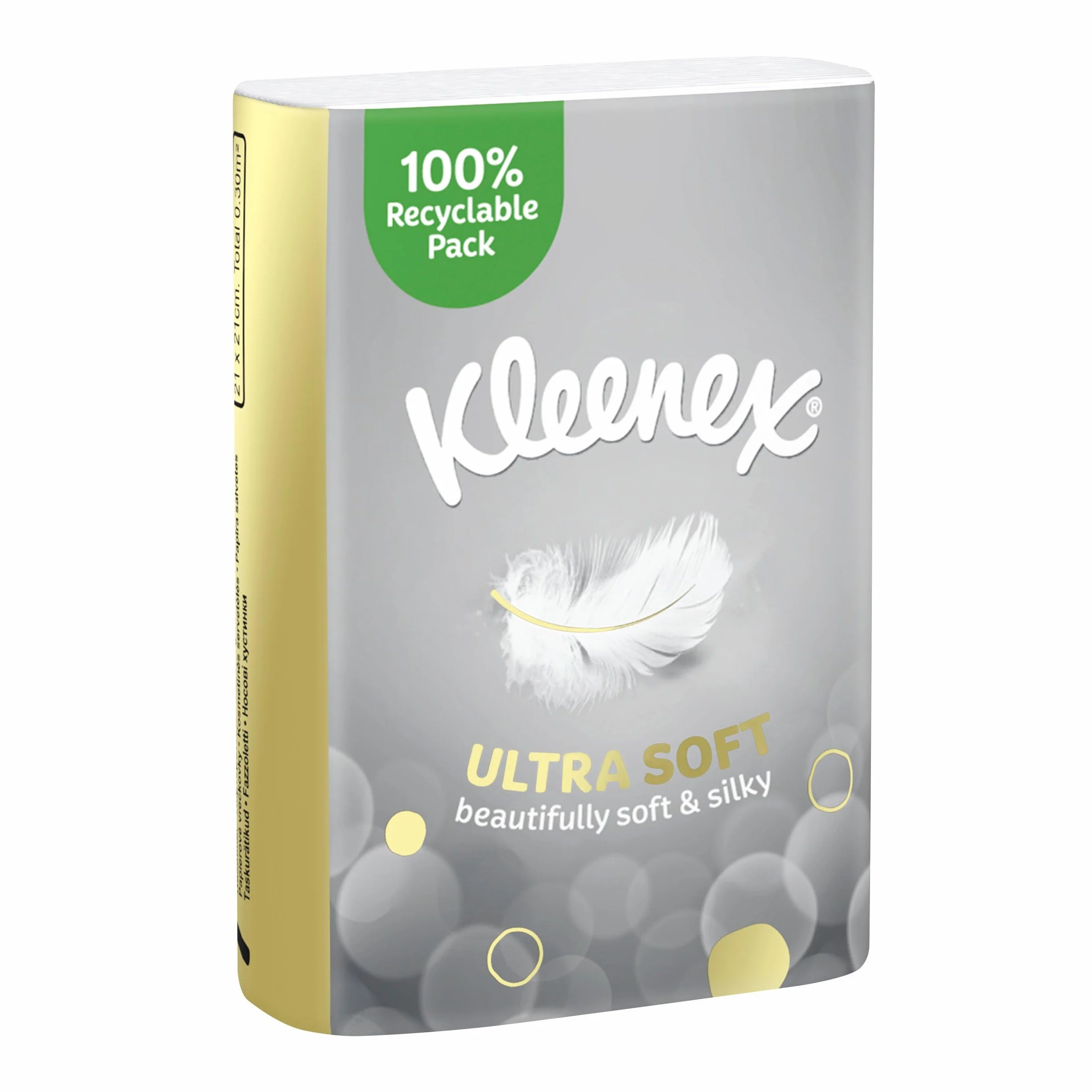 Ultra Soft mini chusteczki higieniczne, bardzo miękkie, 4-warstwowe, 10 x 7 chusteczek, do podróży (piece)