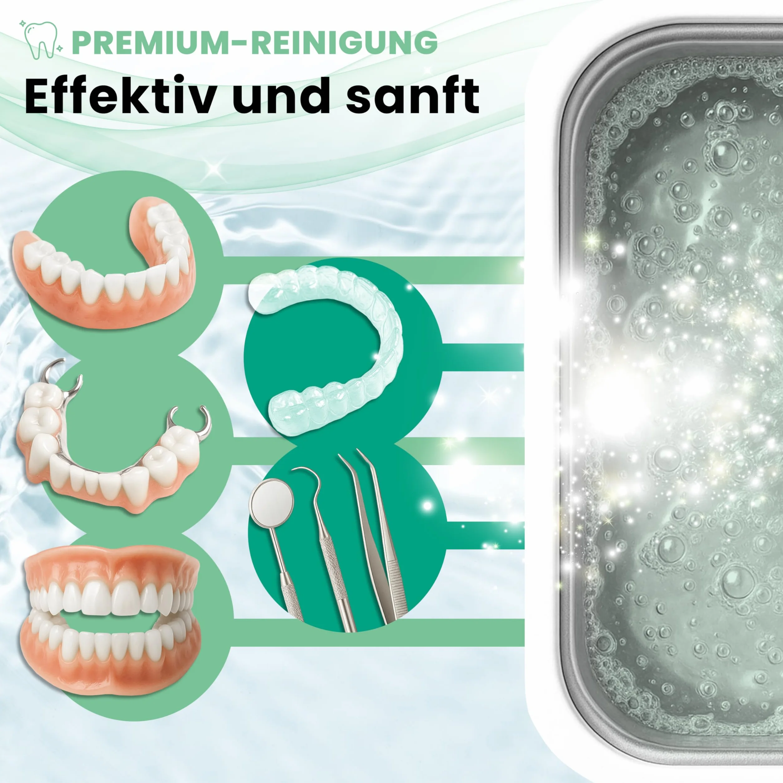 Treufix Koncentrat do czyszczenia ultradźwiękowego Dental 750 ml – do protez, szyn, spinek