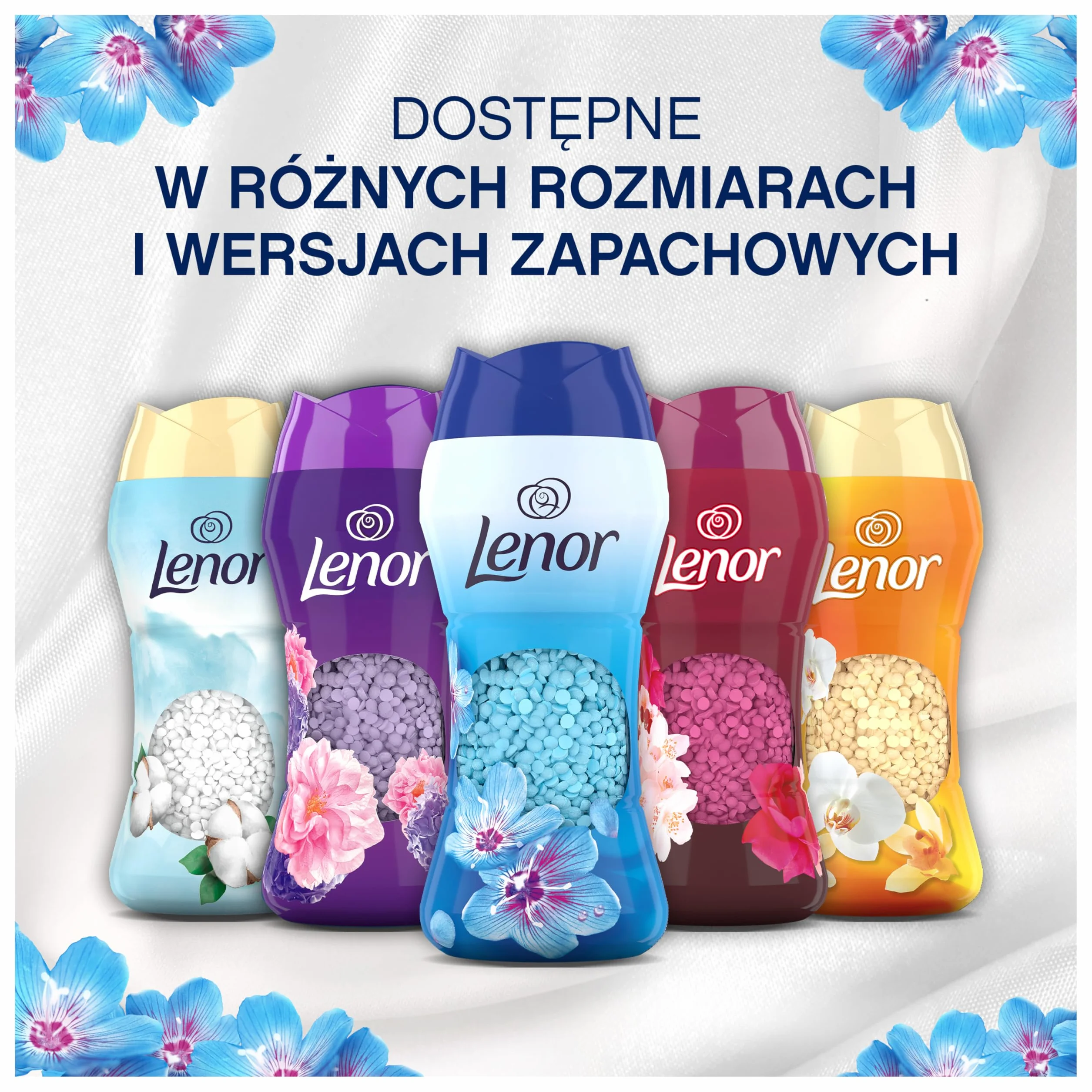 Lenor perfumowane perełki zapachowe do prania 195g, Spring Awakening, zapach non stop do 12 tygodni dla przechowywanych ubrań