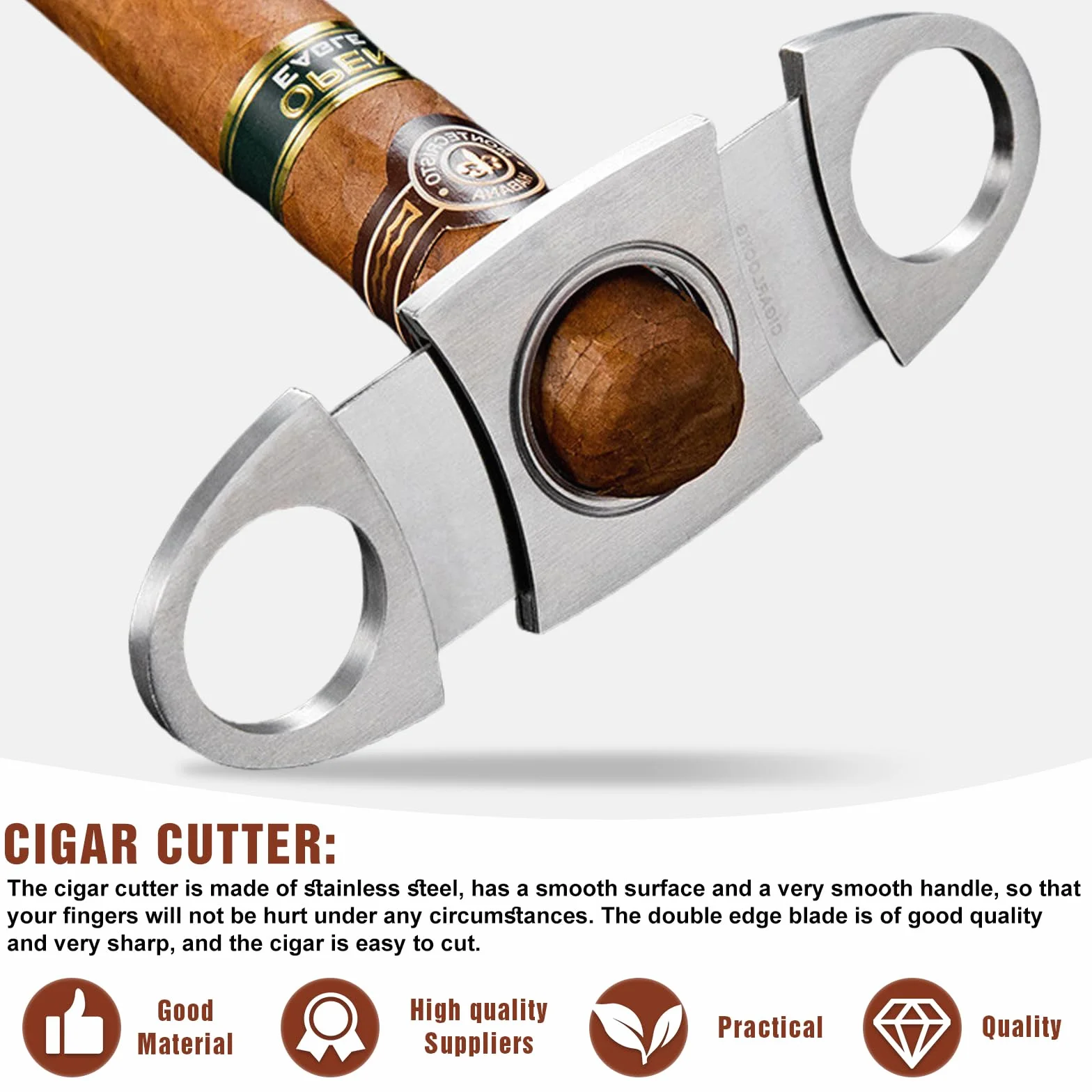 Przenośny humidor etui na cygara na 3 cygara