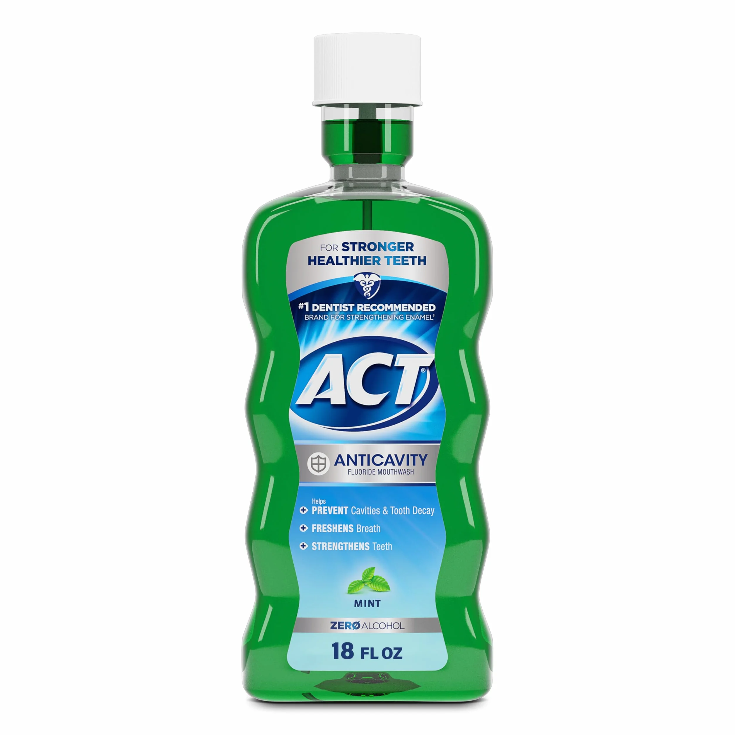 ACT Anticavity Fluoride Mouthwash Alkohol Free Mint - 18 fl oz by ACT